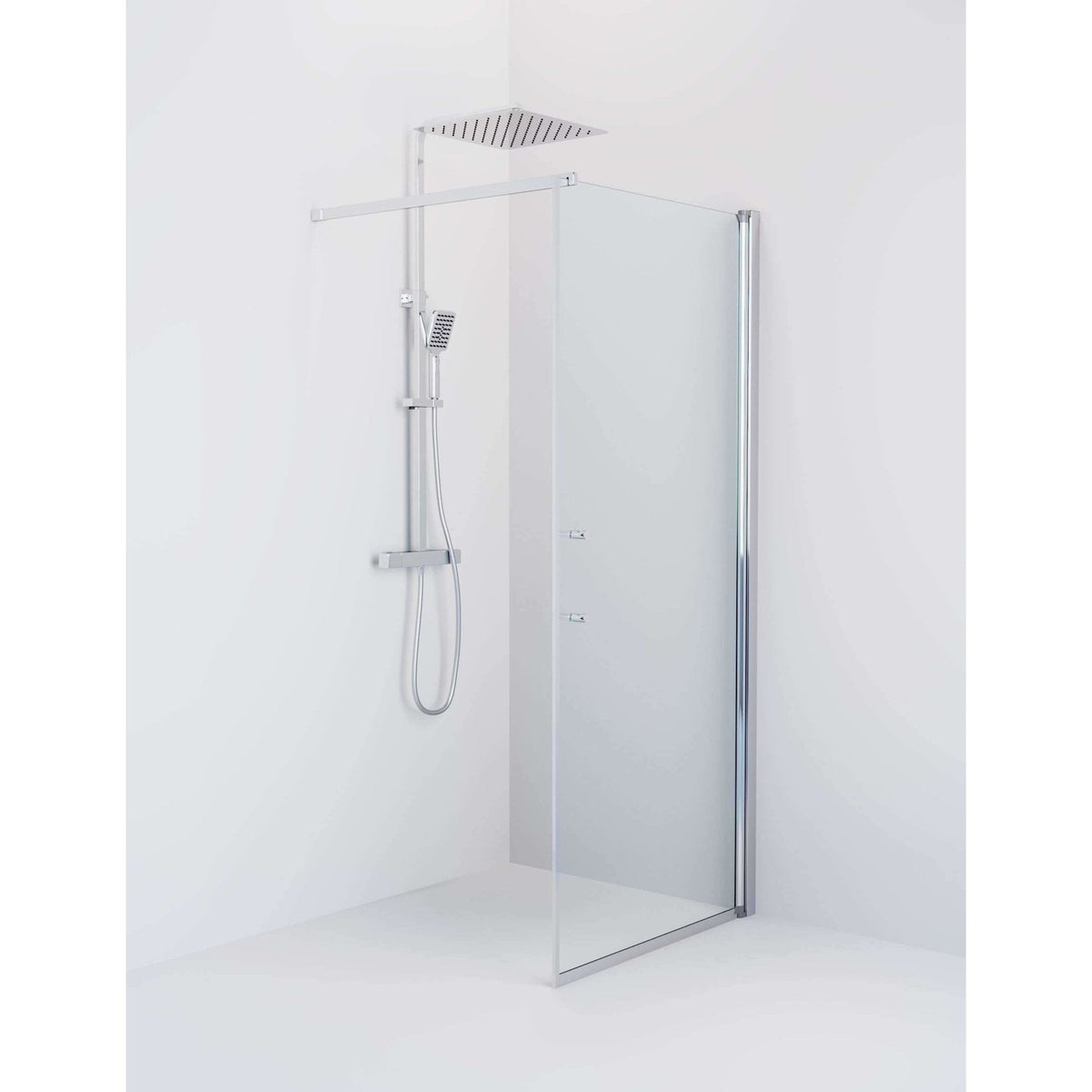 Wall - Clear, Shower Enclosure Set - Code, Clear/Chrome - 90 cm - MASTERSTORE - 8595677121667 - Shower Enclosure Set - Code - 39 - 090 - 60 - 50 - 00 - 8595677121667