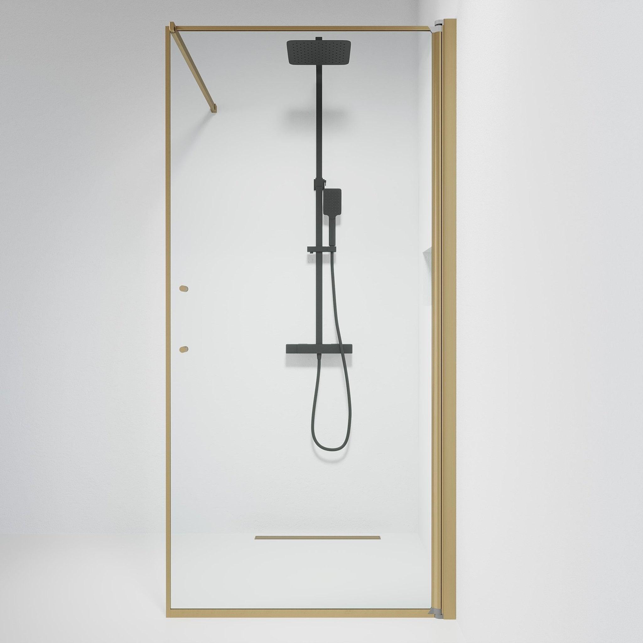 Square - Clear, Shower Enclosure Set - Code, Clear/Bronze - 100 cm - MASTERSTORE - 8595677155570 - Shower Enclosure Set - Code - 39 - 100 - 70 - 50 - 00 - 8595677155570