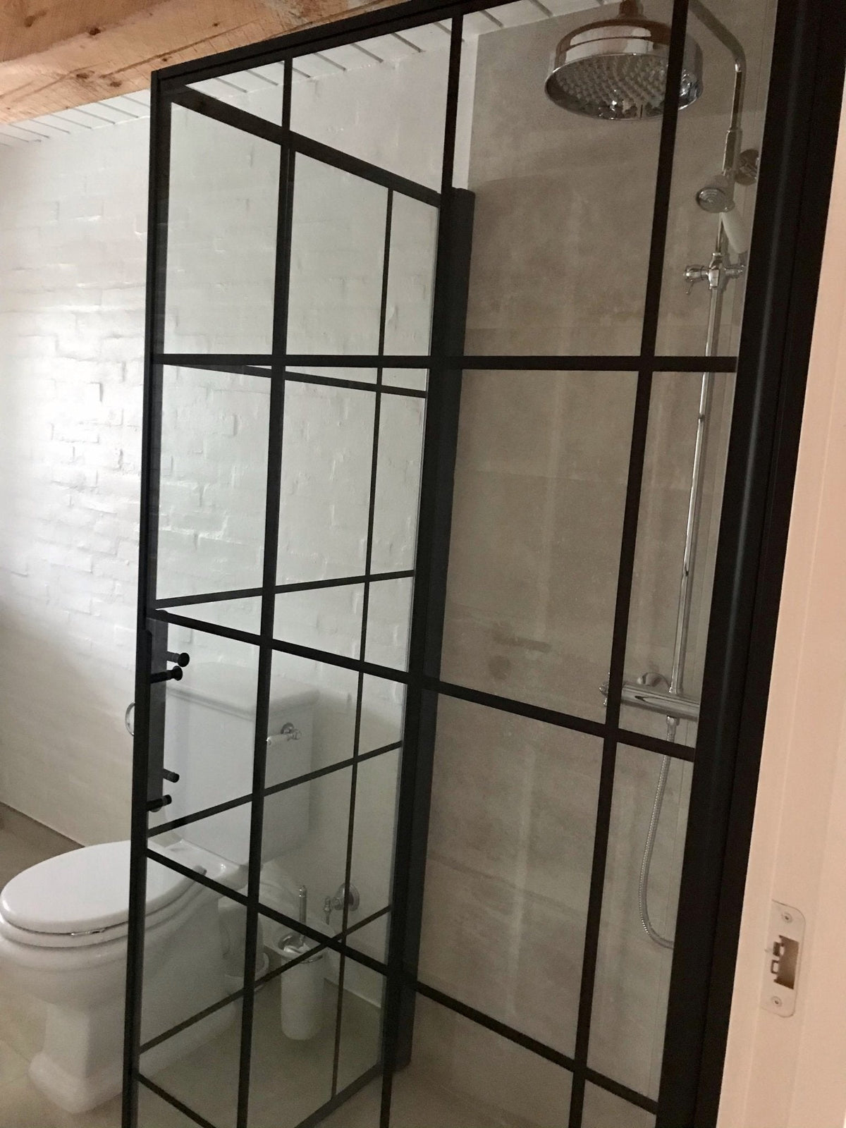Wall + Door - Frames, Shower Enclosure Set - Code, Frame/Black - 100 cm - MASTERSTORE - 8595677140590 - Shower Enclosure Set - Code - 40 - 108 - 00 - 59 - 00 - 8595677140590