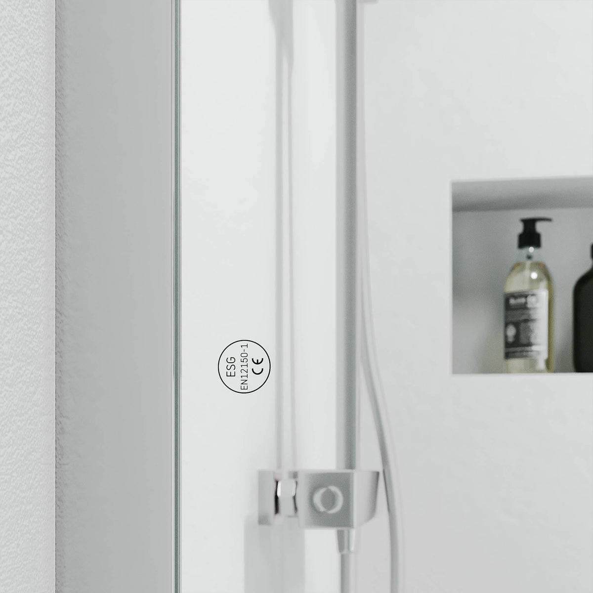 Sandefjord, Shower Wall, Clear/Chrome - 90 cm - MASTERSTORE - 8595677180466 - Shower Wall - 42 - 090 - 07 - 60 - 00 - 8595677180466