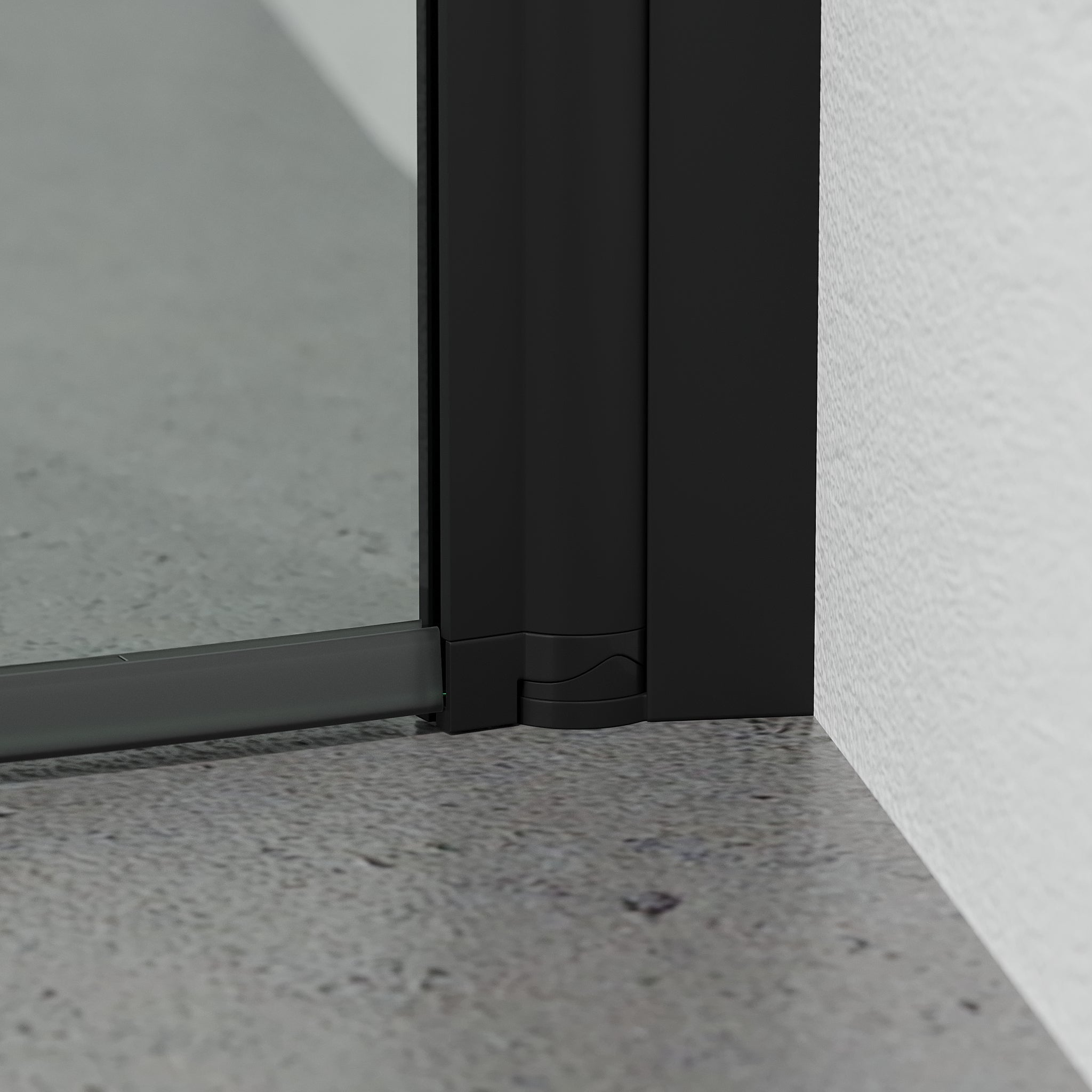 Tulsa, Duschkabin, Svart Matta - 90 cm - Duschkabin - BATH DELUXE - BASIC - 42-090-10-02-02 - BATHDELUXE SWEDEN