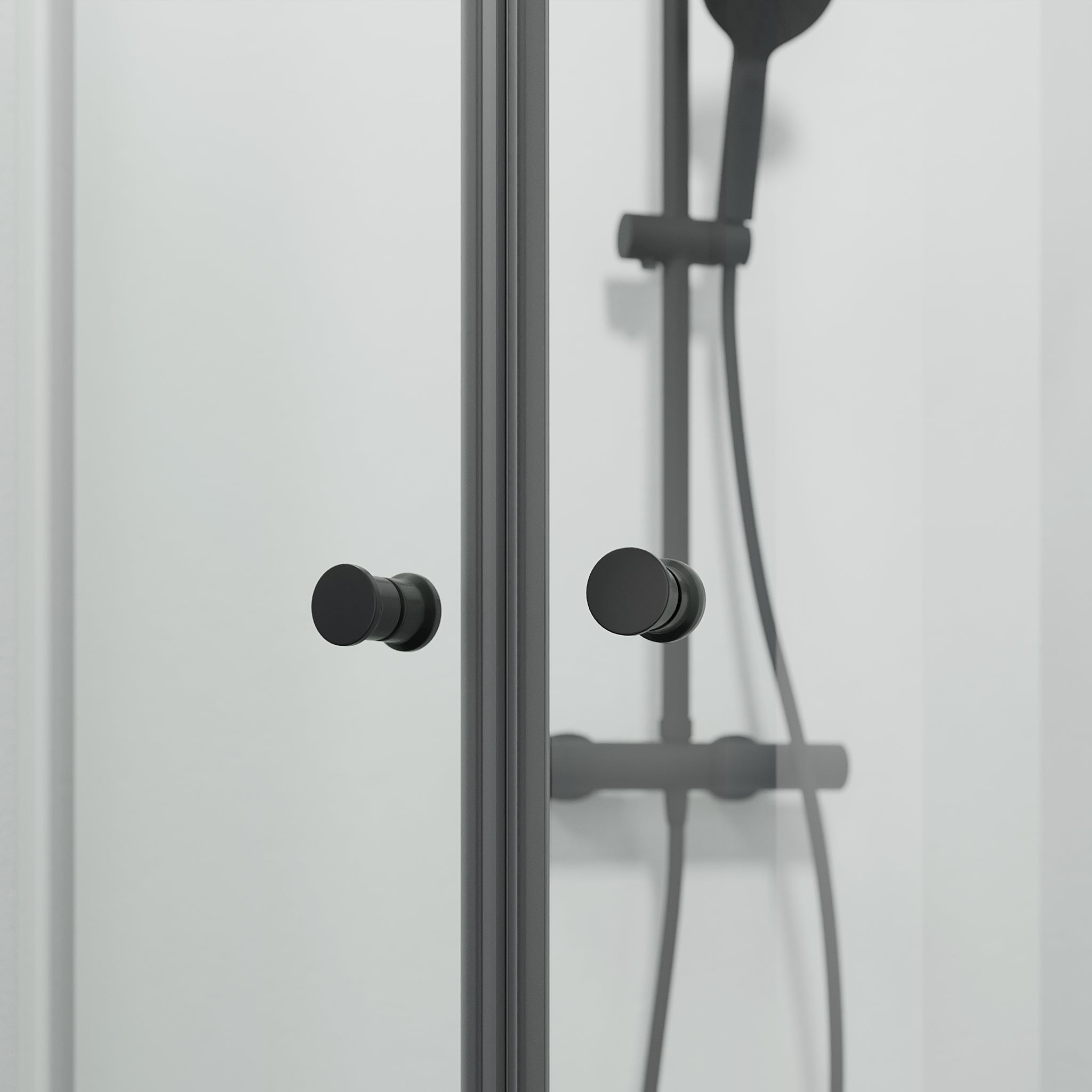 Tulsa, Duschkabin, Svart Matta - 90 cm - Duschkabin - BATH DELUXE - BASIC - 42-090-10-02-02 - BATHDELUXE SWEDEN