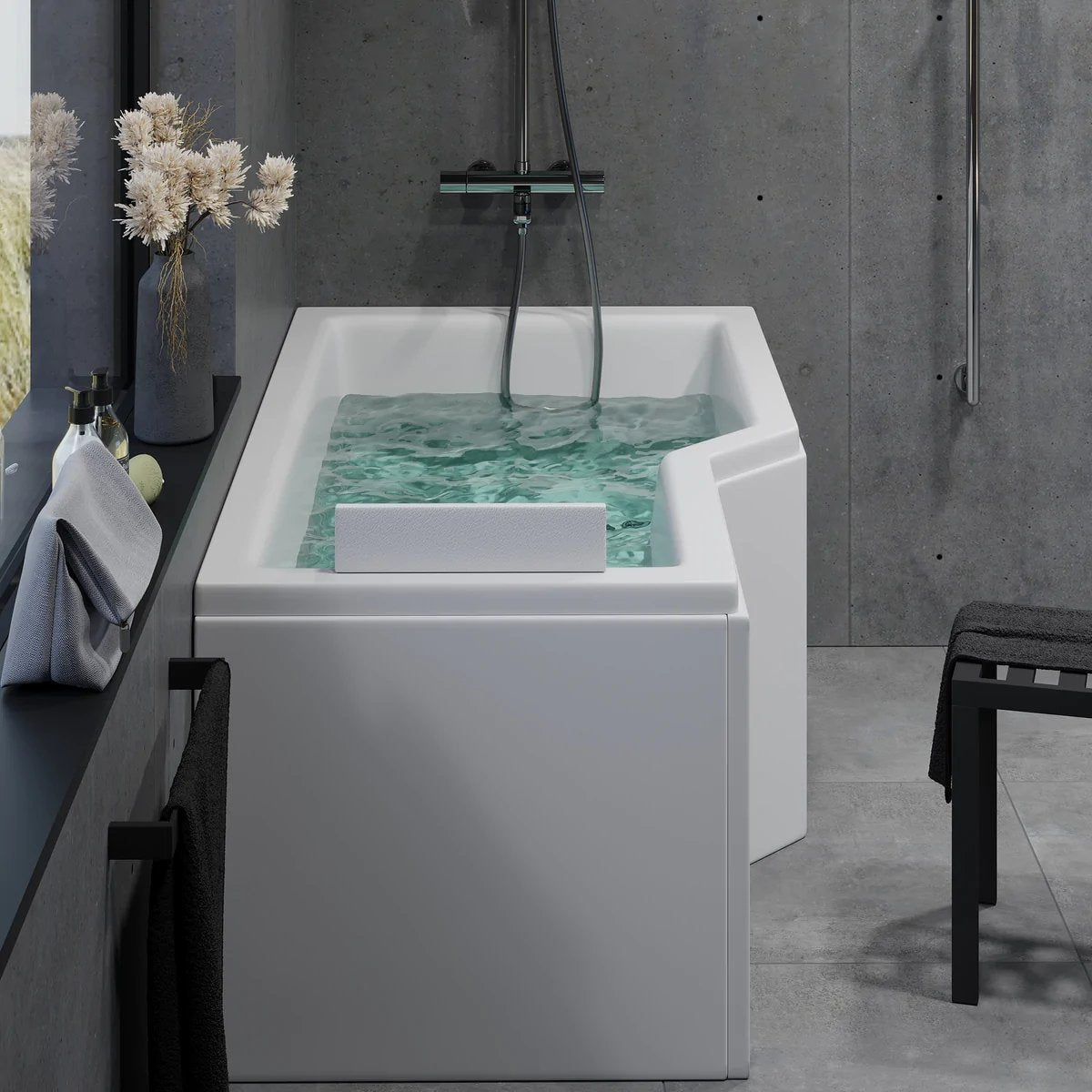 Svensmarke, Bathtub Set - Code, White Glossy - 150 cm - MASTERSTORE - 8595677170542 - Bathtub Set - Code - 47 - 150 - 04 - 11 - 30 - 8595677170542