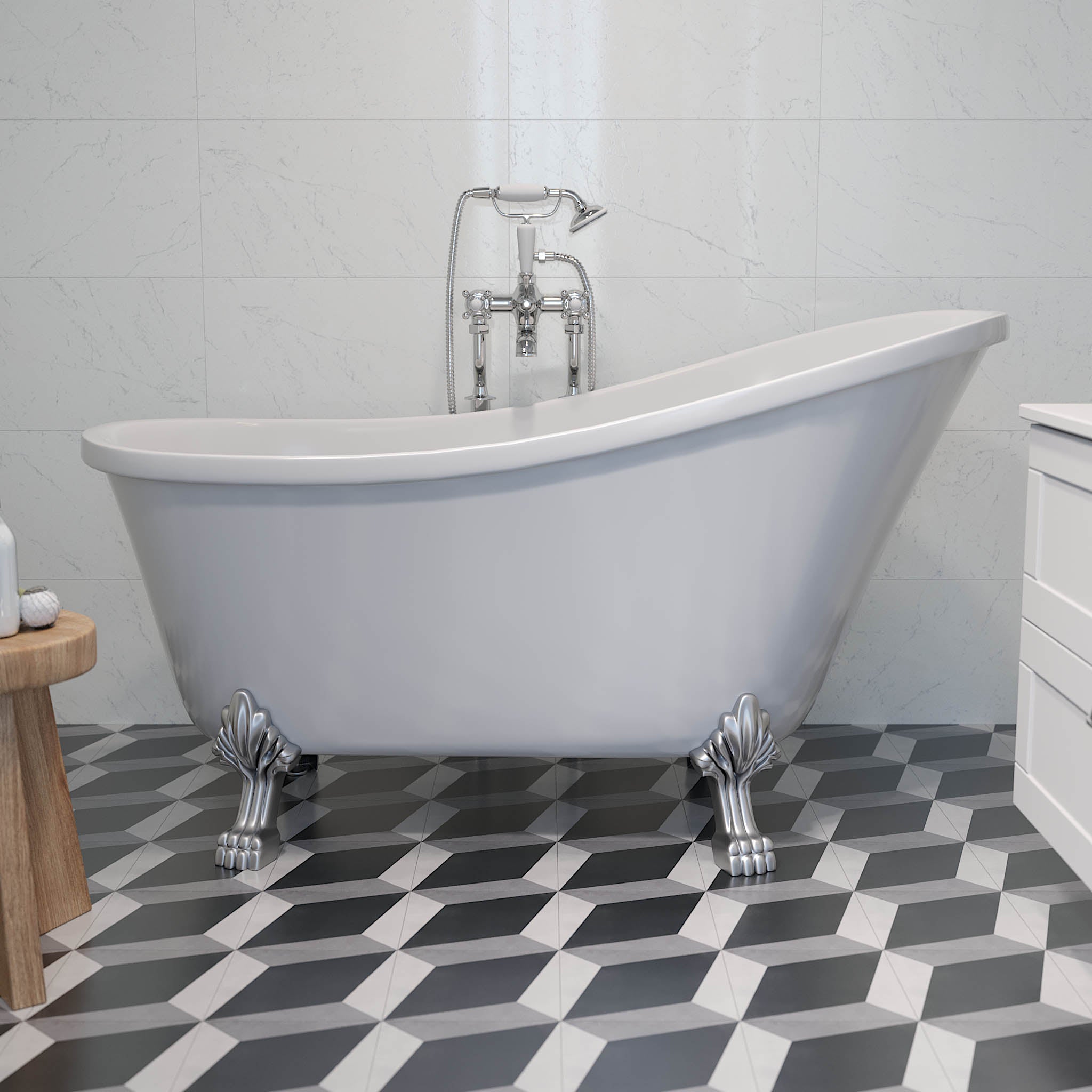 Svinkløv, Bathtub Set - Code, Brass Shiny - 150 cm - MASTERSTORE - 8595677175813 - Bathtub - 47-150-65-64-40 - 8595677175813