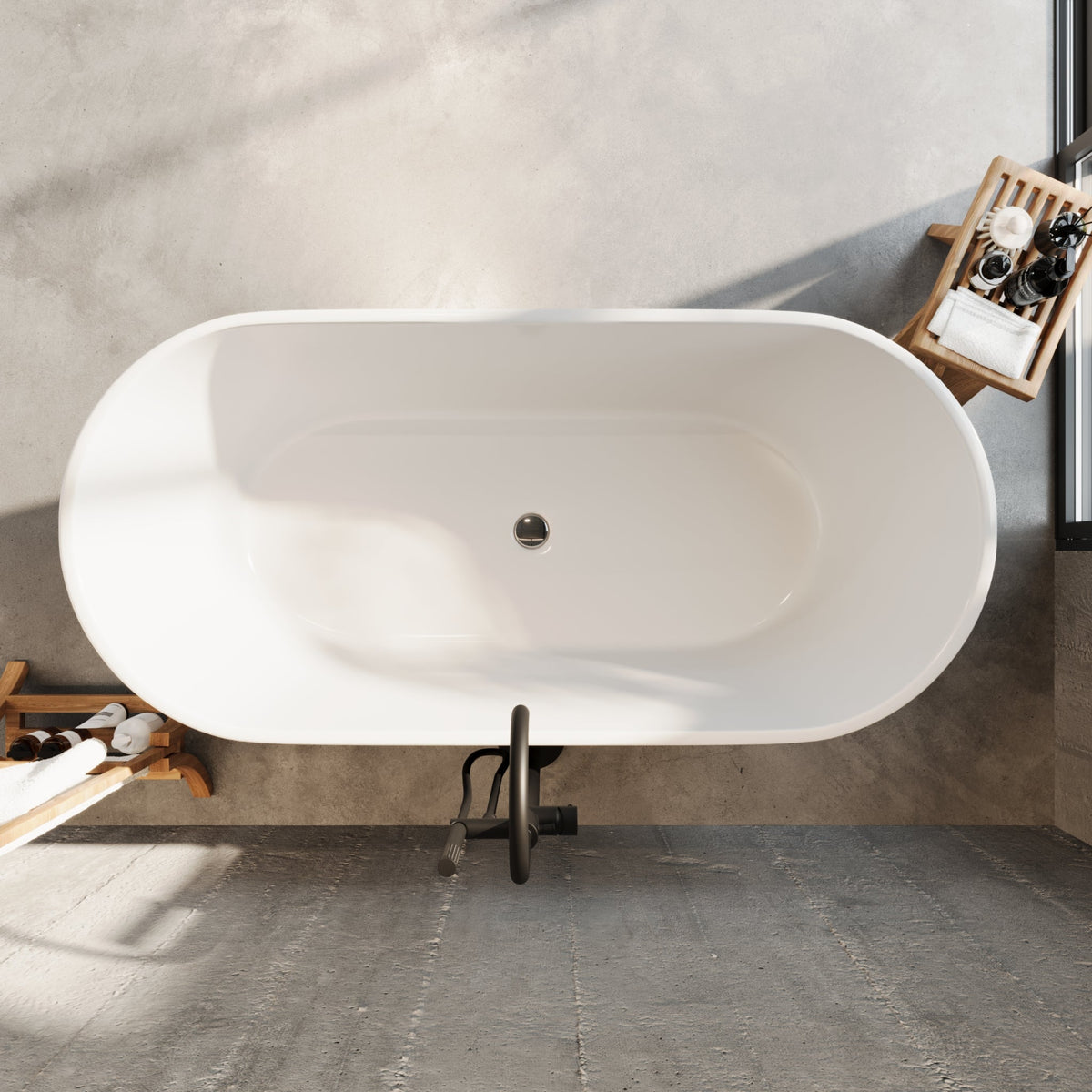 Edison, Bathtub, White Glossy - 160 cm - MASTERSTORE - 8595677194241 - Bathtub - 47-160-15-11-02 - 8595677194241