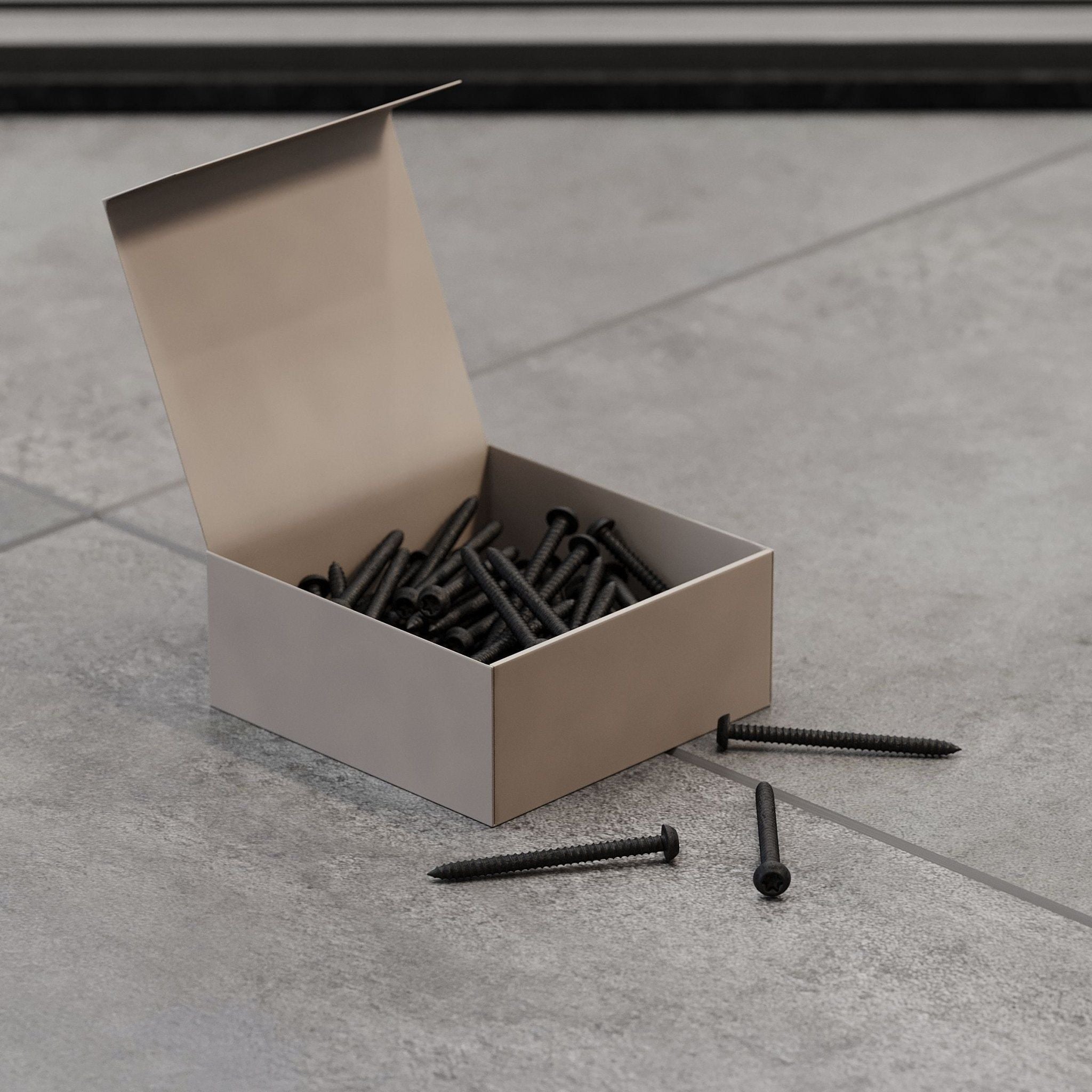 Screws for acoustic panels 4.6x45 mm in matt black - 50 pcs - Panel Deluxe - MASTERSTORE - 8595677178869 - Accessories for Acoustic Panels - 54-045-00-02-12 - 8595677178869