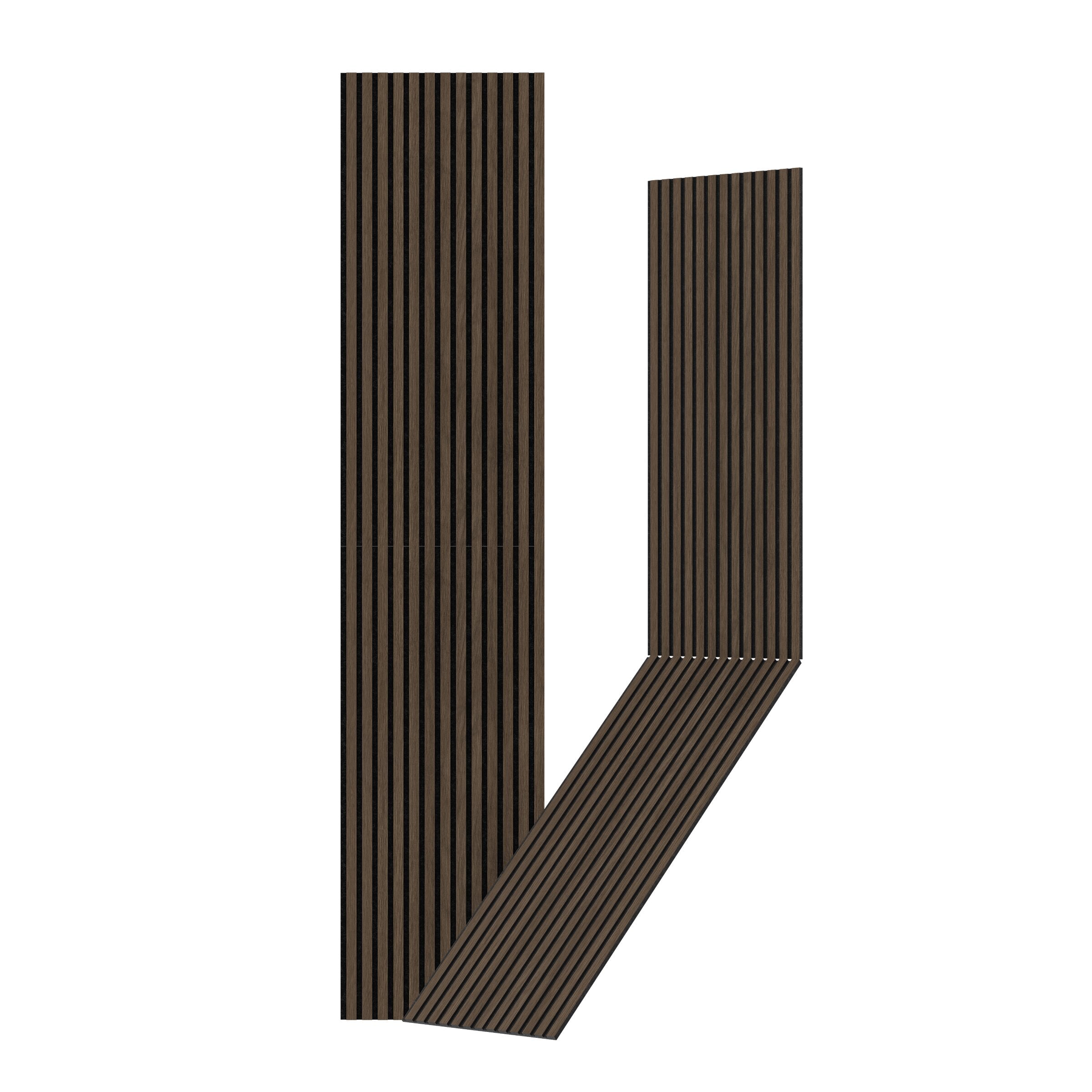 Akustikpanel 240 x 52 cm - 12 mm - Valnöt - Vasahamn