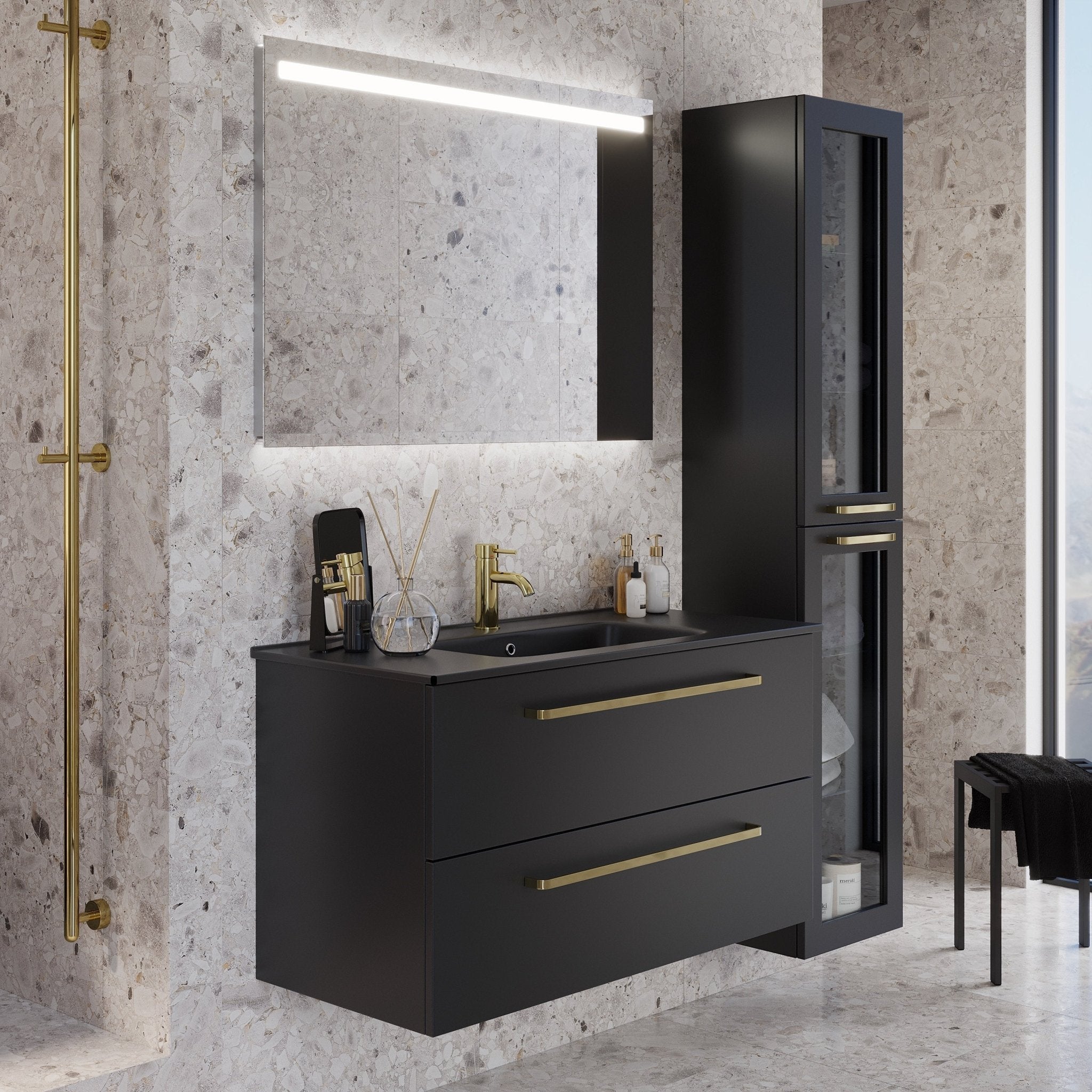 Velfjord Högskåp - Högskåp - BATH DELUXE - PRESTIGE - 70 - 035 - 03 - 02 - 40 - BATHDELUXE SWEDEN