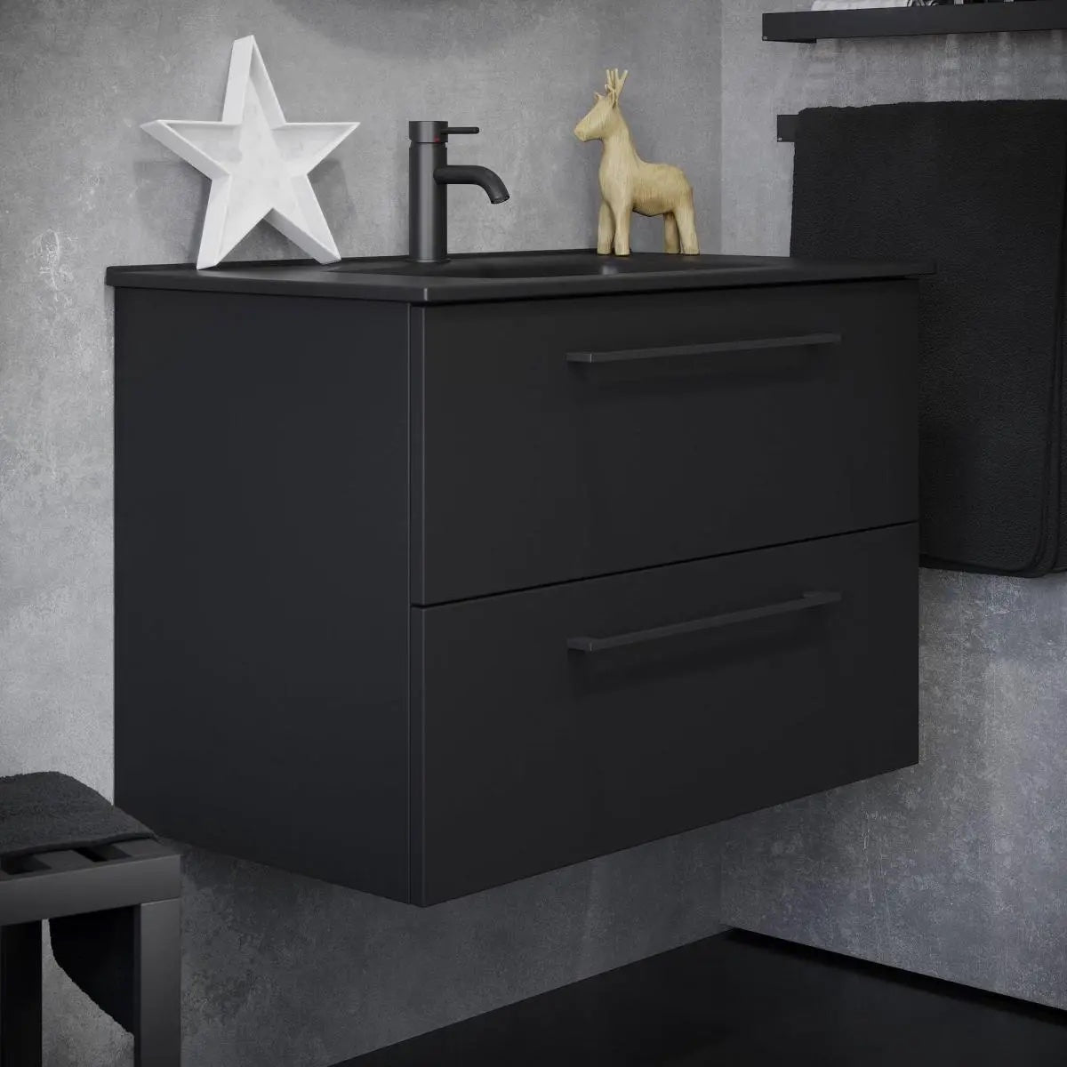 Vegsund, Furniture Set - Code, Black Mat - 81 cm - MASTERSTORE - 8595677170733 - Furniture Set - Code - 70 - 080 - 56 - 02 - 40 - 8595677170733