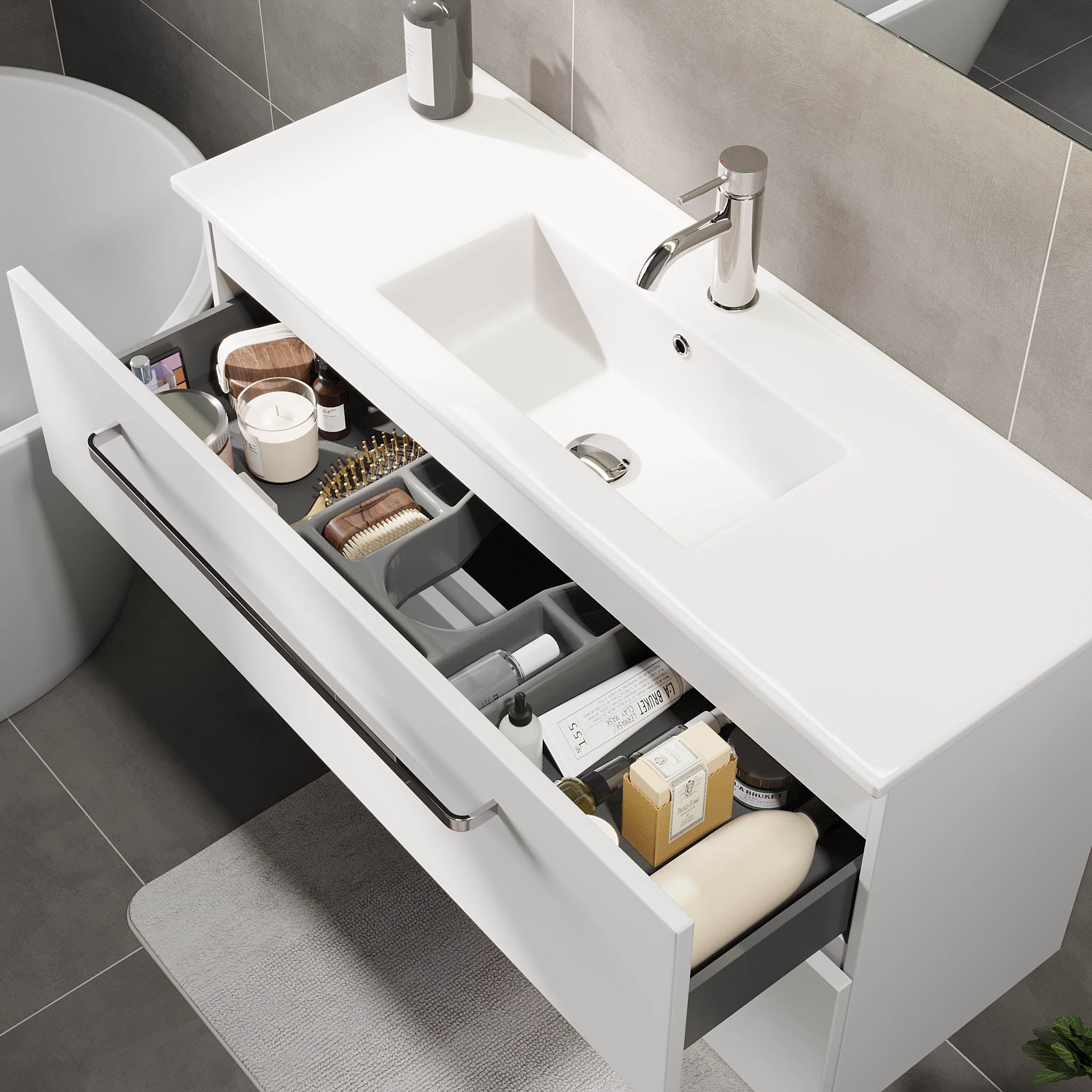 Volda, Furniture Set - Code, White Mat - 81 cm - MASTERSTORE - 8595677150742 - Furniture Set - Code - 70 - 080 - 70 - 01 - 30 - 8595677150742