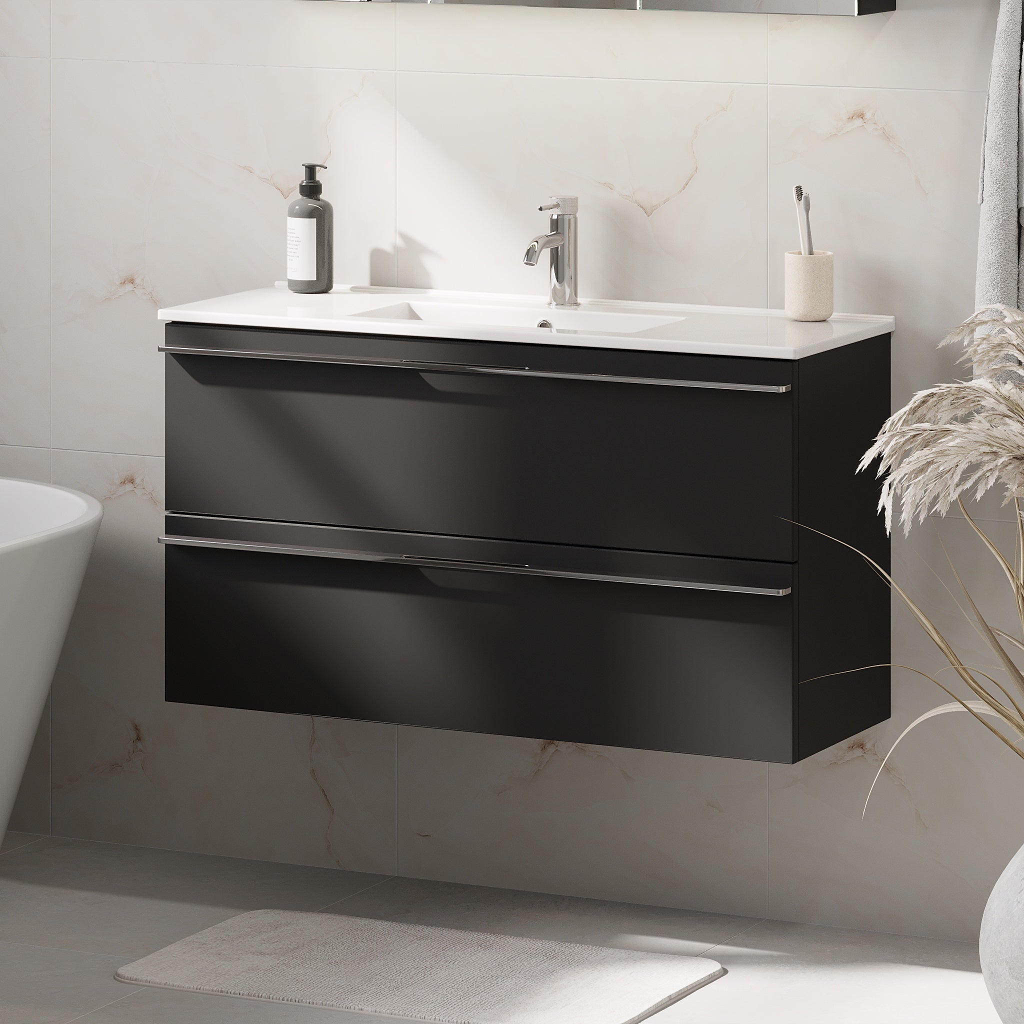 Verdal, Furniture Set - Code, Black Mat - 81 cm - MASTERSTORE - 8595677150797 - Furniture Set - Code - 70 - 080 - 70 - 02 - 31 - 8595677150797