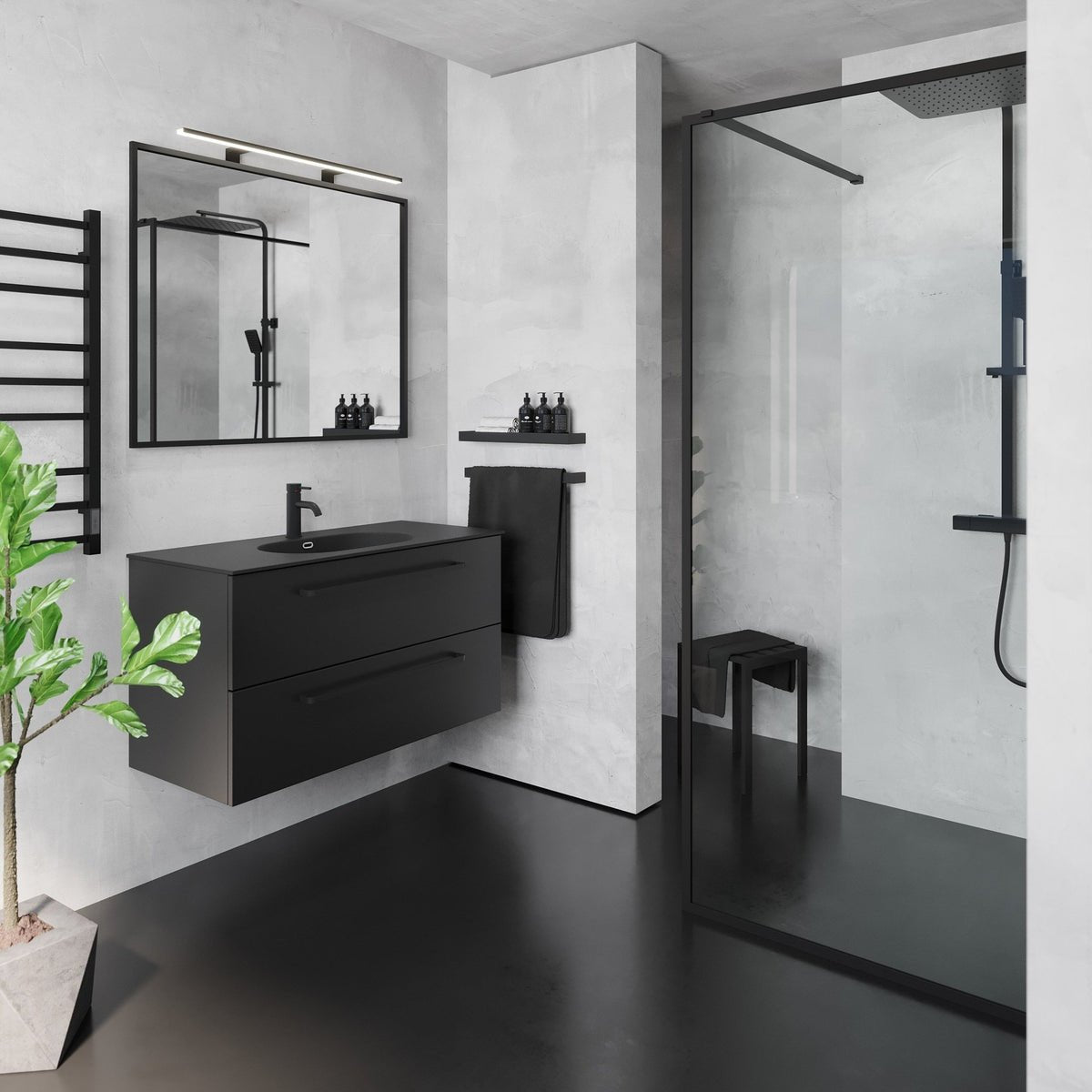 Vegusdal Badrumsmöbel - Tvättställsskåp - BATH DELUXE - PRESTIGE - 70 - 120 - 61 - 02 - 41 - BATHDELUXE SWEDEN