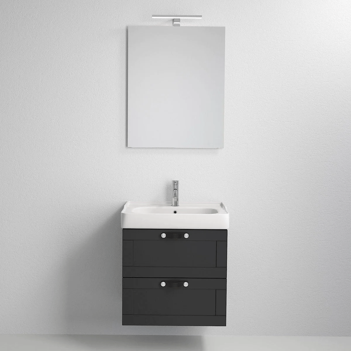 Namsos Badrumsmöbel, Svart Matt - Tvättställsskåp - BATH DELUXE - PRESTIGE - 71 - 060 - 09 - 02 - 00 - BATHDELUXE SWEDEN