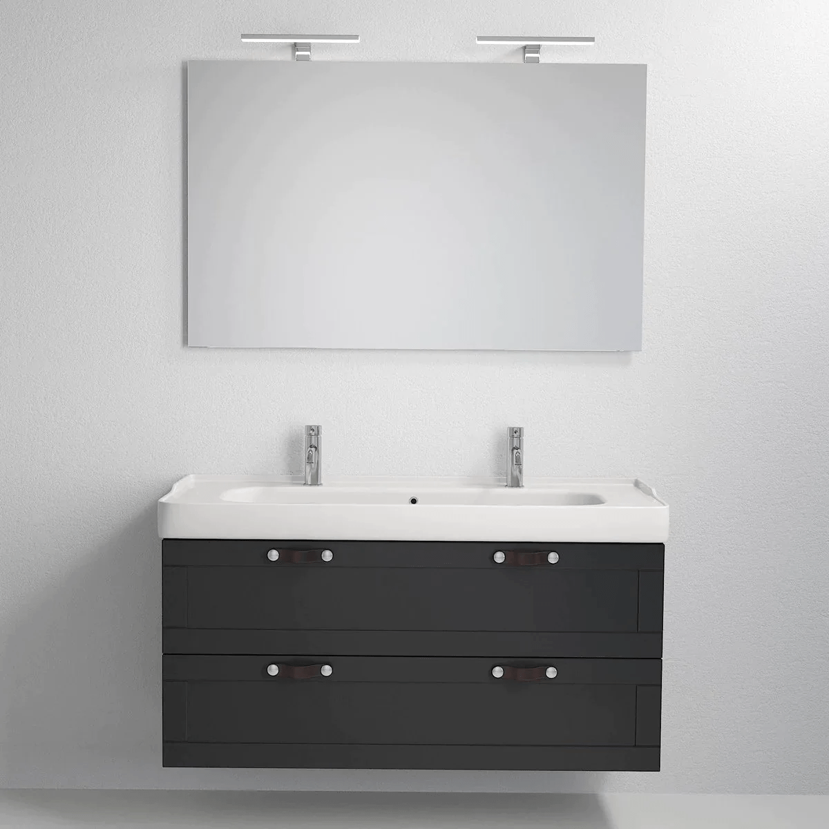 Namsos Badrumsmöbel, Svart Matt - Tvättställsskåp - BATH DELUXE - PRESTIGE - 71 - 100 - 09 - 02 - 00 - BATHDELUXE SWEDEN