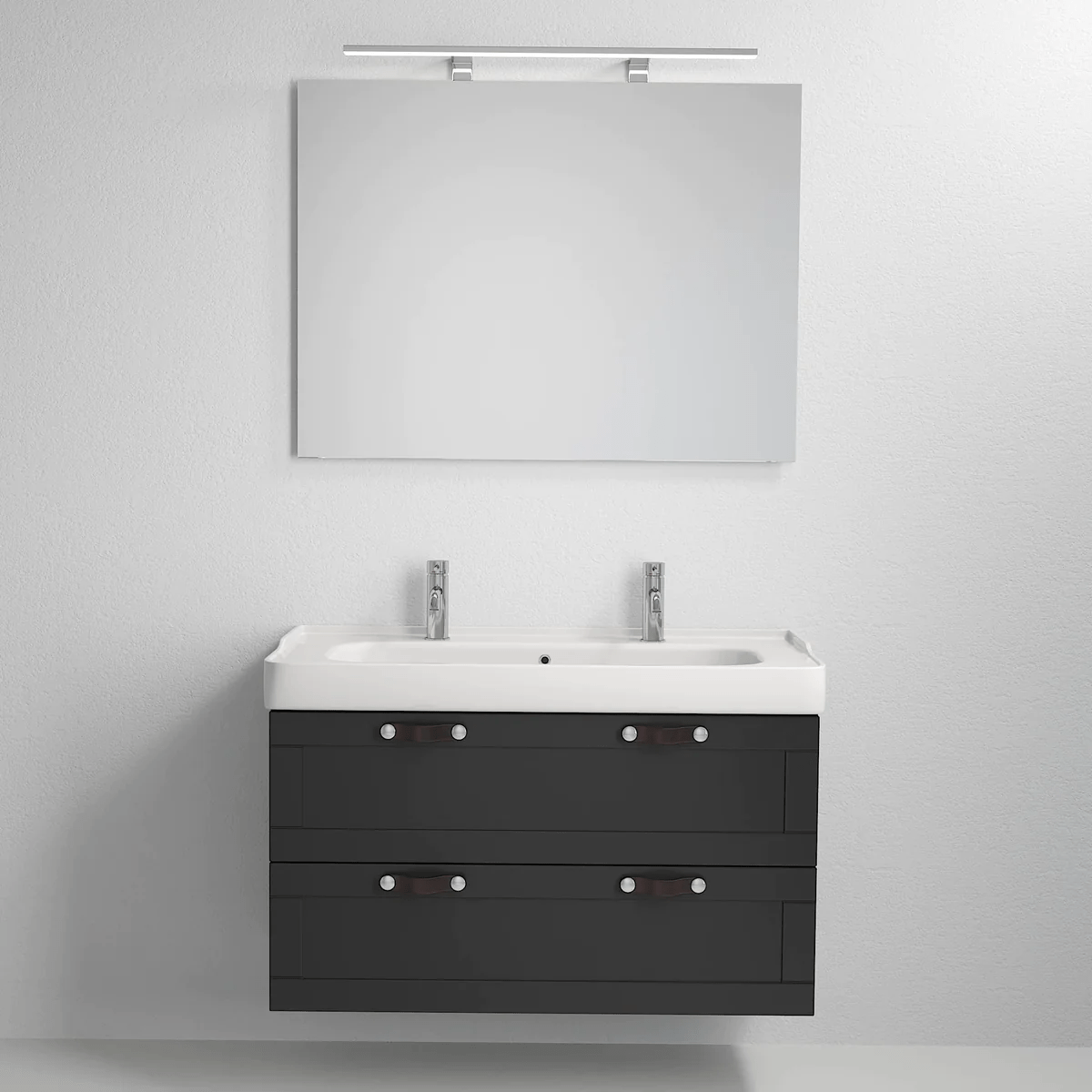 Namsos Badrumsmöbel, Svart Matt - Tvättställsskåp - BATH DELUXE - PRESTIGE - 71 - 100 - 09 - 02 - 00 - BATHDELUXE SWEDEN