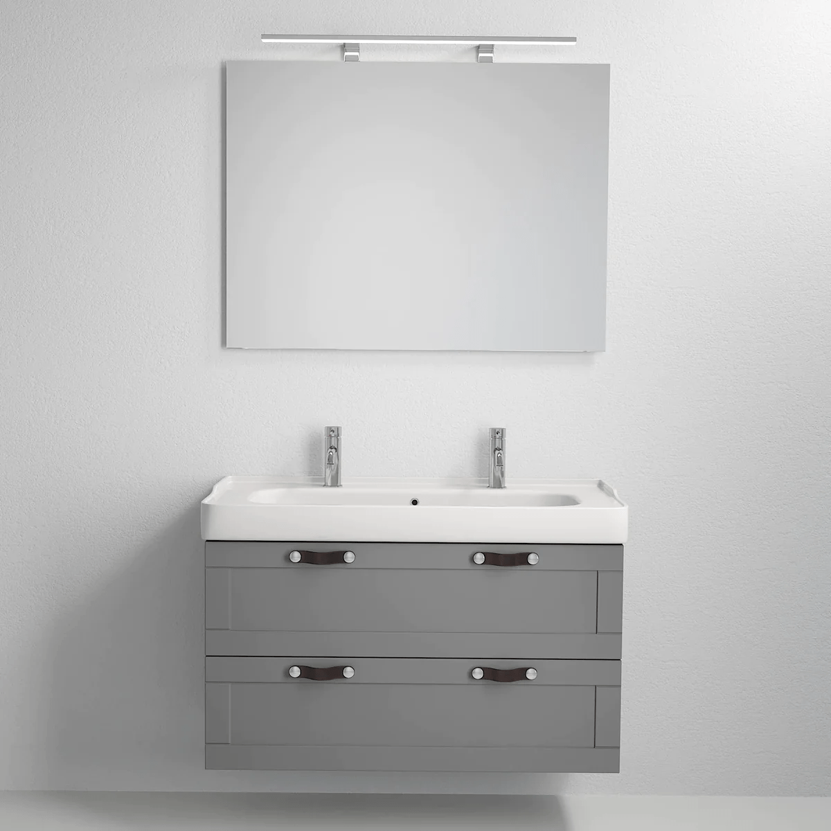 Namsos Badrumsmöbel, Grå Matt - Tvättställsskåp - BATH DELUXE - PRESTIGE - 71 - 100 - 09 - 03 - 00 - BATHDELUXE SWEDEN