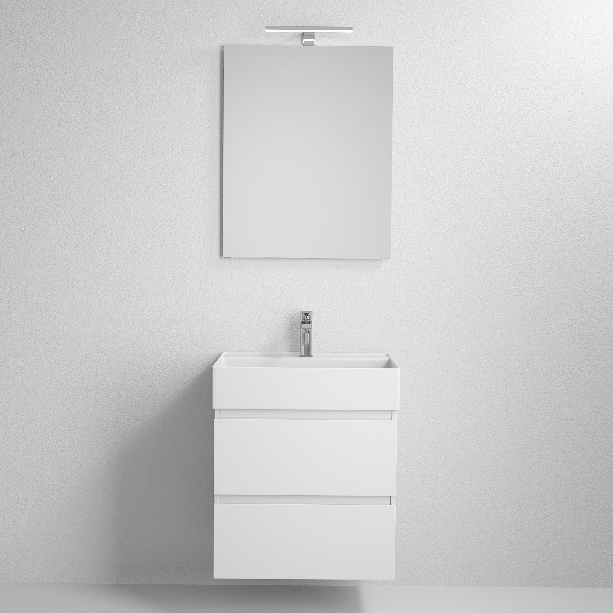 Sjøholt Badrumsmöbel, Vit Matt - Tvättställsskåp - BATH DELUXE - PRESTIGE - 73 - 060 - 06 - 01 - 00 - BATHDELUXE SWEDEN