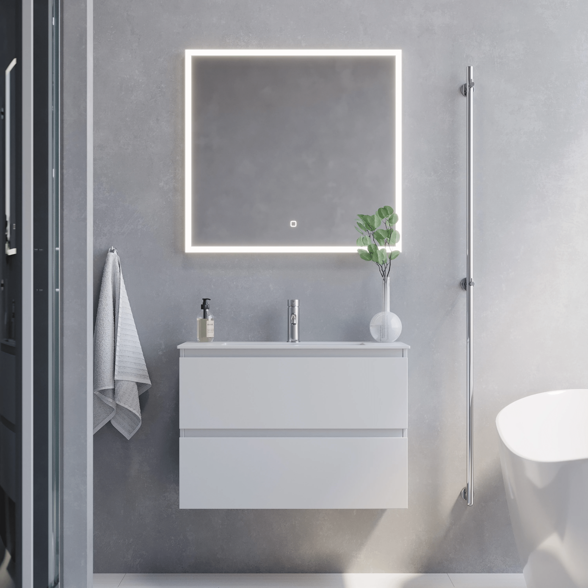 Sandshamn, Furniture Set - Code, White Mat - 80 cm - MASTERSTORE - 8595677150933 - Furniture Set - Code - 73 - 080 - 70 - 01 - 30 - 8595677150933