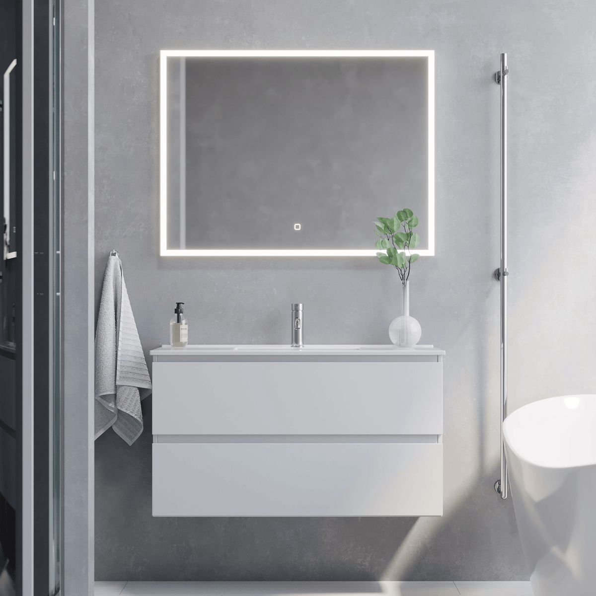 Sandshamn, Furniture Set - Code, White Mat - 80 cm - MASTERSTORE - 8595677150933 - Furniture Set - Code - 73 - 080 - 70 - 01 - 30 - 8595677150933