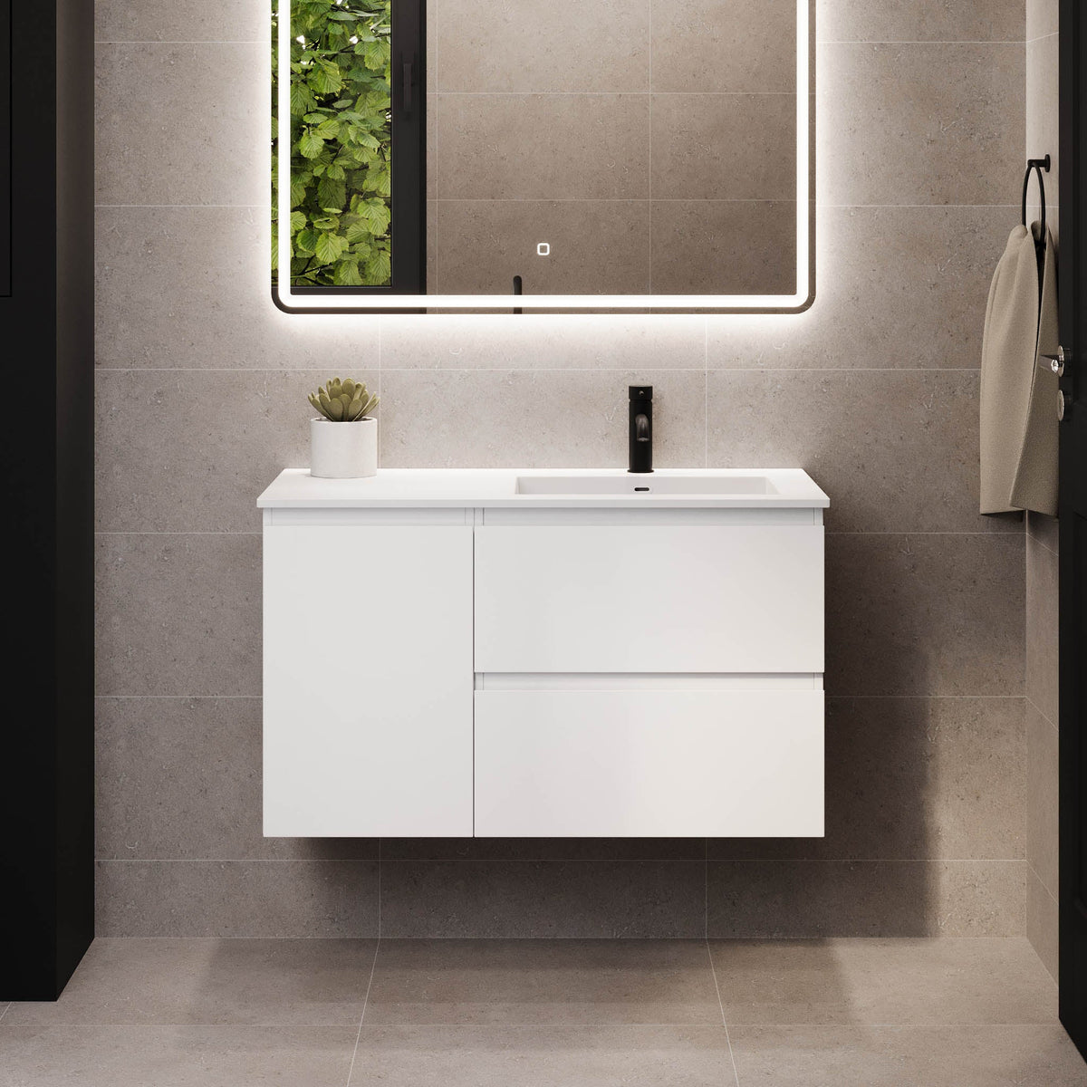 Sifjord, Furniture Set - Code, White Mat - 100 cm - MASTERSTORE - 8595677179996 - Furniture Set - Code - 73 - 100 - 52 - 01 - 40 - 8595677179996