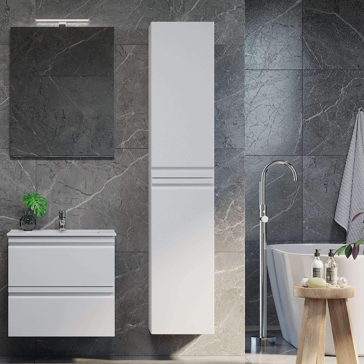 Klokkarvik, Furniture Set - Code, White Mat - 35 cm - MASTERSTORE - 8595677128277 - Furniture Set - Code - 74 - 035 - 01 - 01 - 00 - 8595677128277