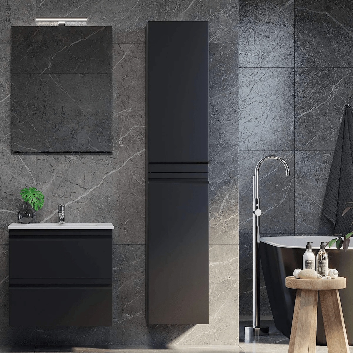 Klokkarvik Högskåp - Högskåp - BATH DELUXE - PRESTIGE - 74 - 035 - 01 - 02 - 00 - BATHDELUXE SWEDEN