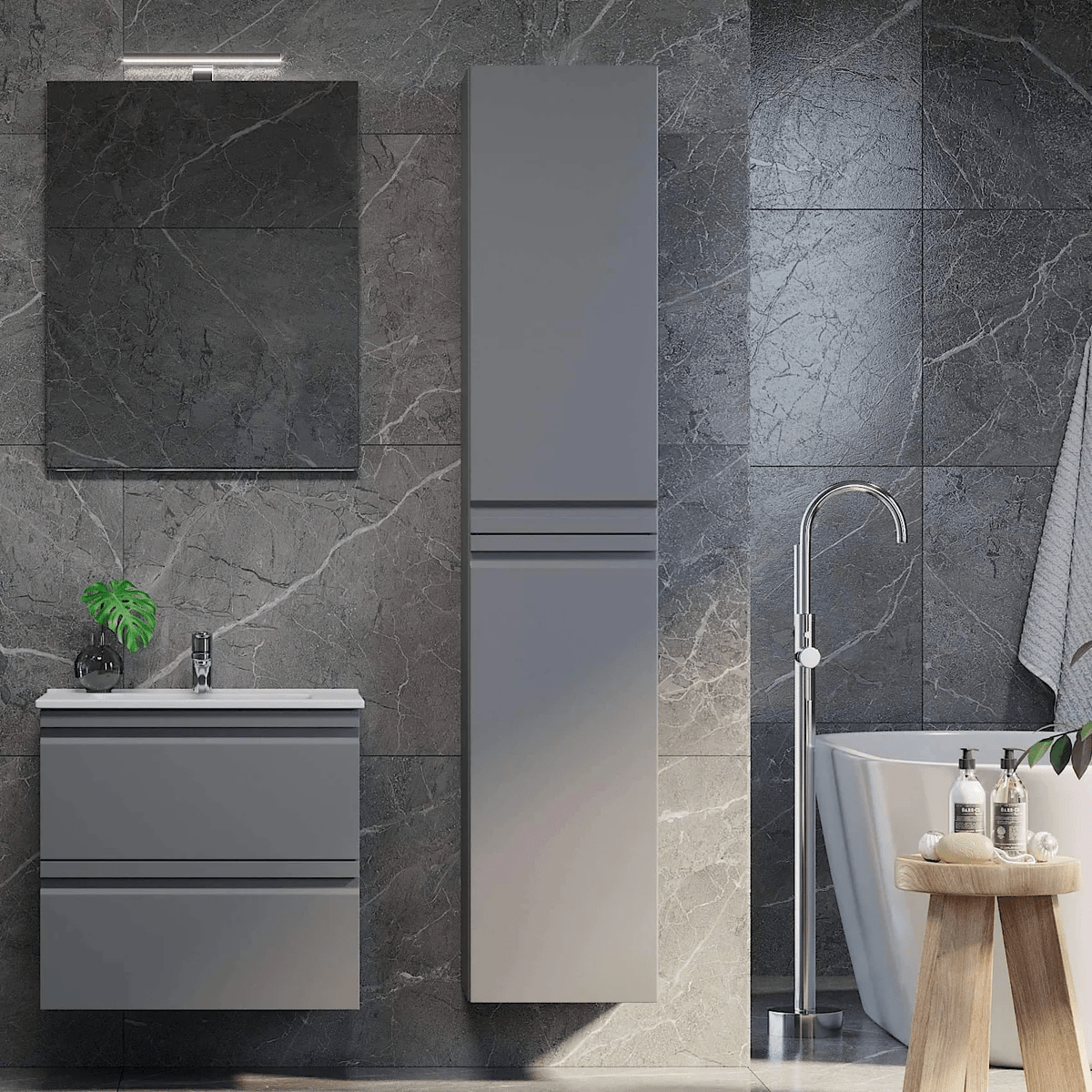 Klokkarvik Högskåp - Högskåp - BATH DELUXE - PRESTIGE - 74 - 035 - 01 - 02 - 00 - BATHDELUXE SWEDEN