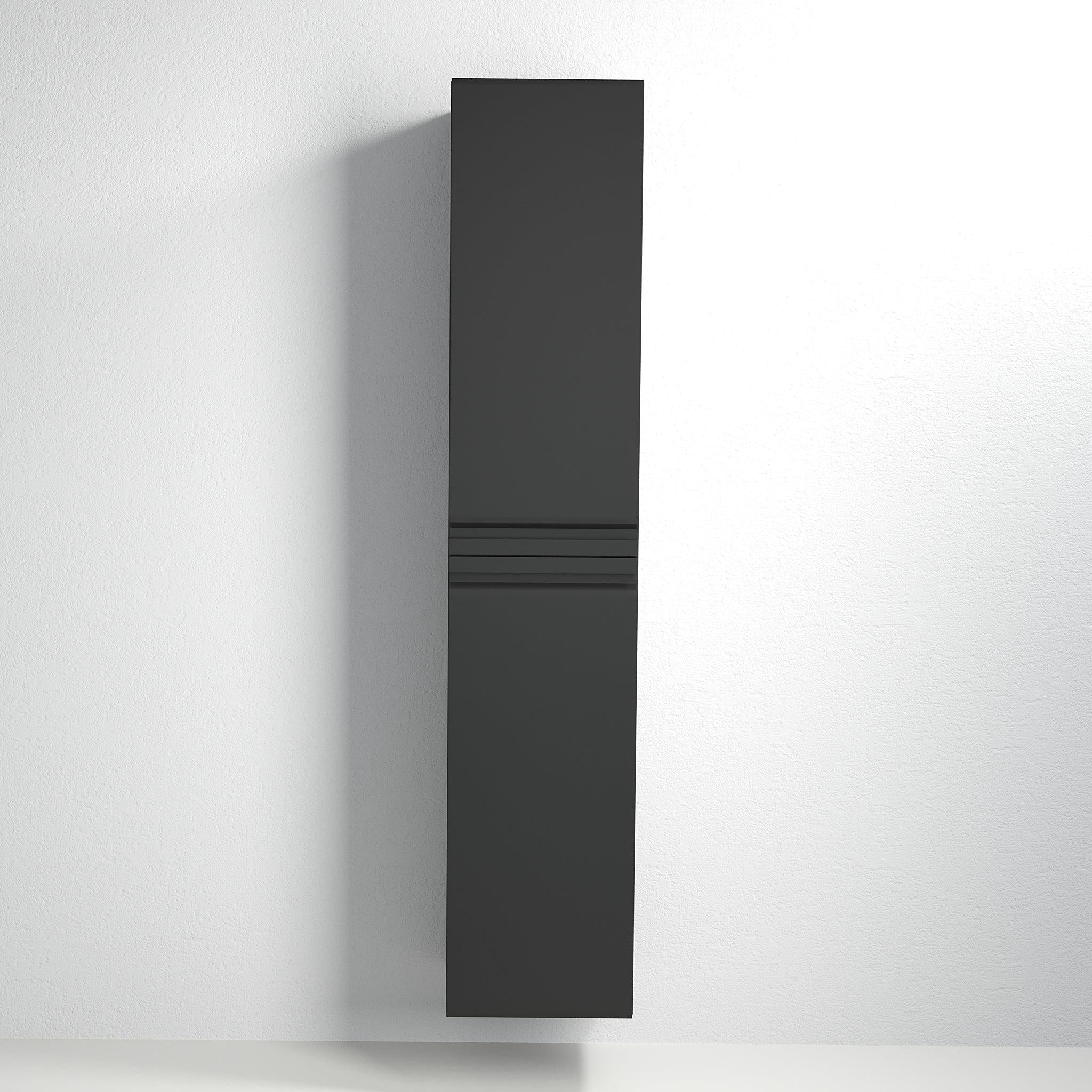 Klokkarvik, Möbelset - Högskåp, Svart Matta - 35 cm - Möbelset - Kod - BATH DELUXE - PRESTIGE - 74-035-01-02-00 - BATHDELUXE SWEDEN