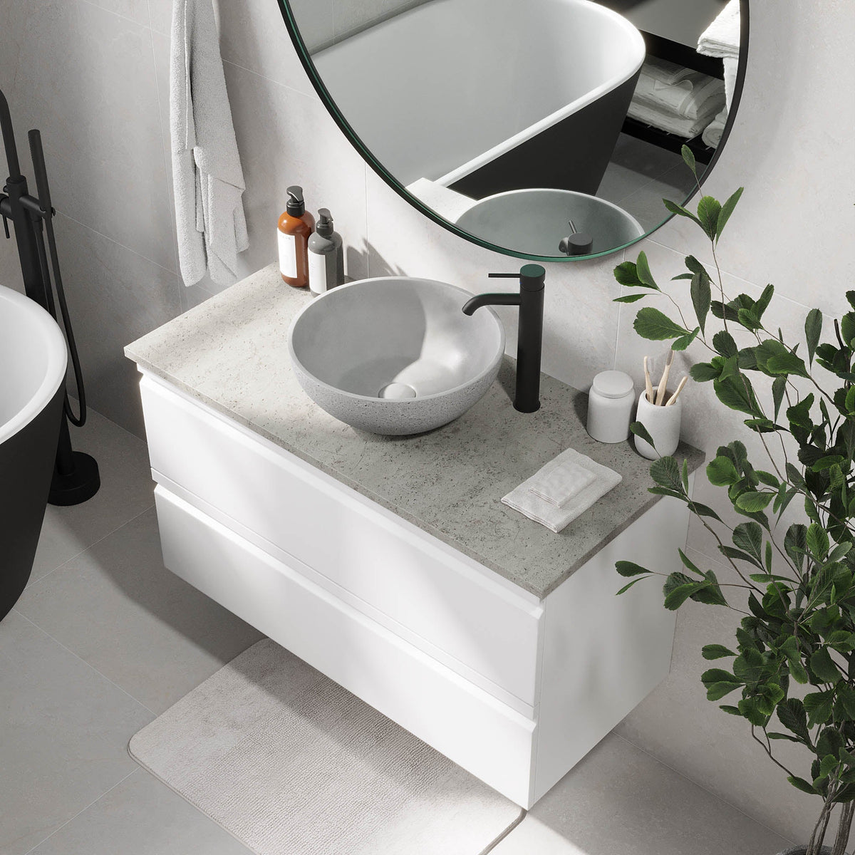 Bardufoss, Furniture Set - Code, White Mat - 60 cm - MASTERSTORE - 8595677191004 - Furniture Set - Code - 74 - 060 - 14 - 01 - 40 - 8595677191004