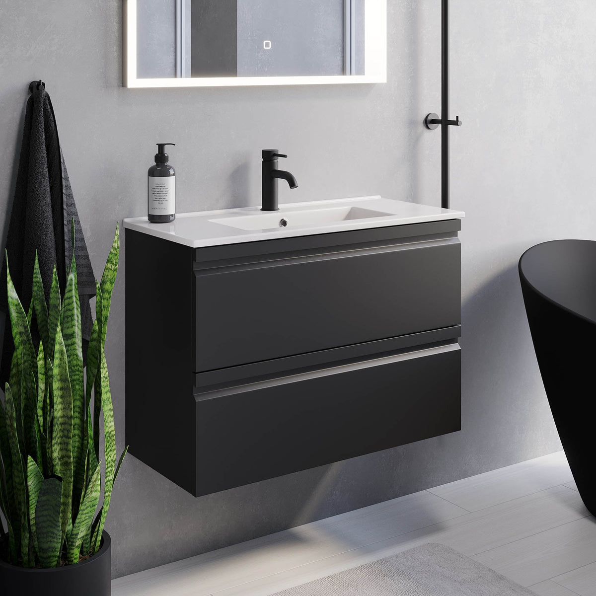 Knarrlagsund, Furniture Set - Code, Black Mat - 60 cm - MASTERSTORE - 8595677142433 - Furniture Set - Code - 74 - 060 - 70 - 02 - 30 - 8595677142433