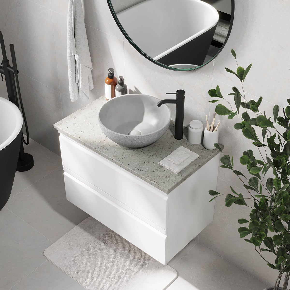Bardufoss, Furniture Set - Code, White Mat - 80 cm - MASTERSTORE - 8595677191011 - Furniture Set - Code - 74 - 080 - 14 - 01 - 40 - 8595677191011