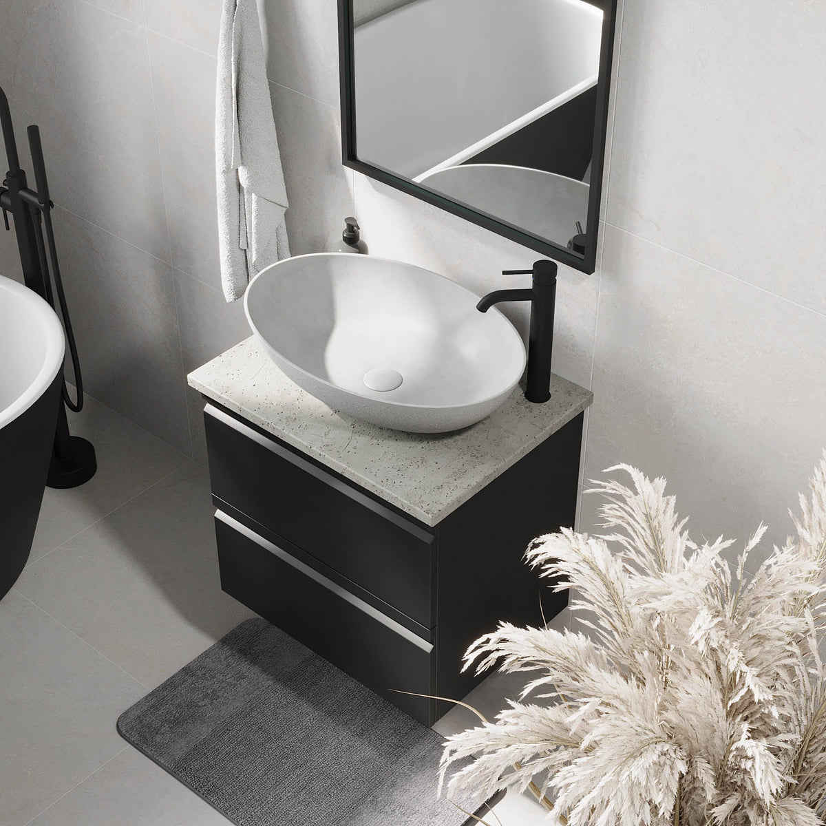 Odda, Furniture Set - Code, Black Mat - 80 cm - MASTERSTORE - 8595677191257 - Furniture Set - Code - 74 - 080 - 16 - 02 - 40 - 8595677191257