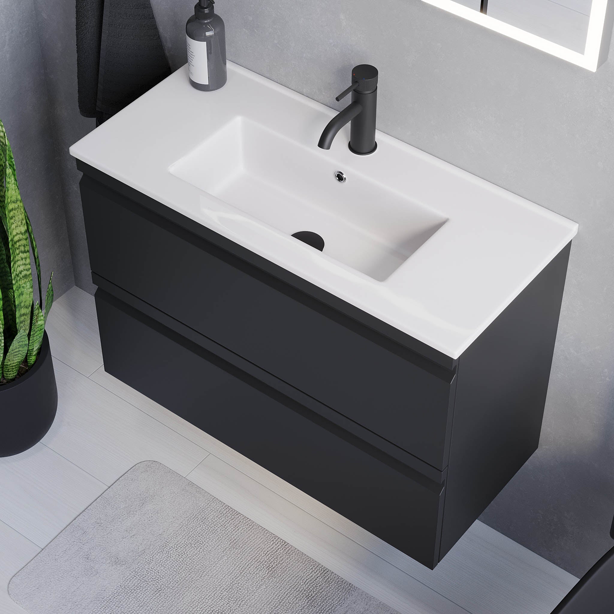 Knarrlagsund, Furniture Set - Code, Black Mat - 80 cm - MASTERSTORE - 8595677142471 - Furniture Set - Code - 74 - 080 - 70 - 02 - 30 - 8595677142471