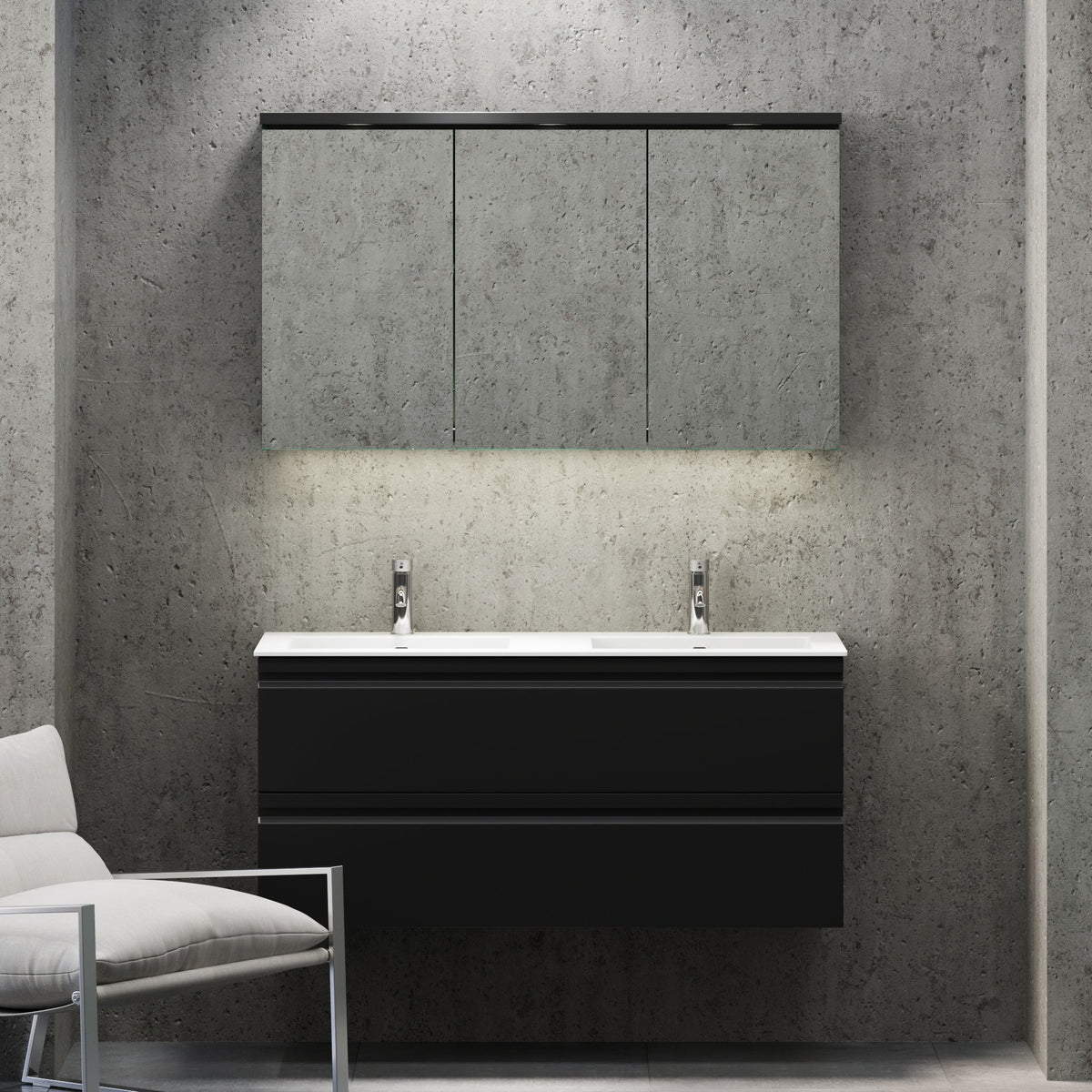 Knarrlagsund, Furniture Set - Code, Black Mat - 100 cm - MASTERSTORE - 8595677171143 - Furniture Set - Code - 74 - 100 - 52 - 02 - 40 - 8595677171143