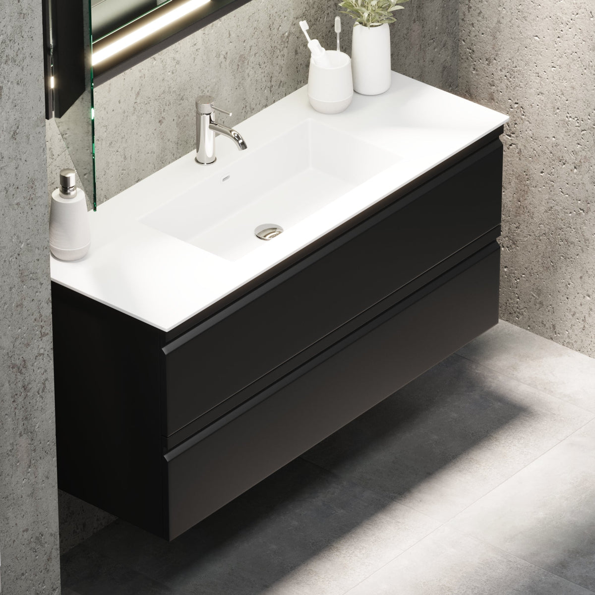 Knarrlagsund, Furniture Set - Code, Black Mat - 100 cm - MASTERSTORE - 8595677171143 - Furniture Set - Code - 74 - 100 - 52 - 02 - 40 - 8595677171143