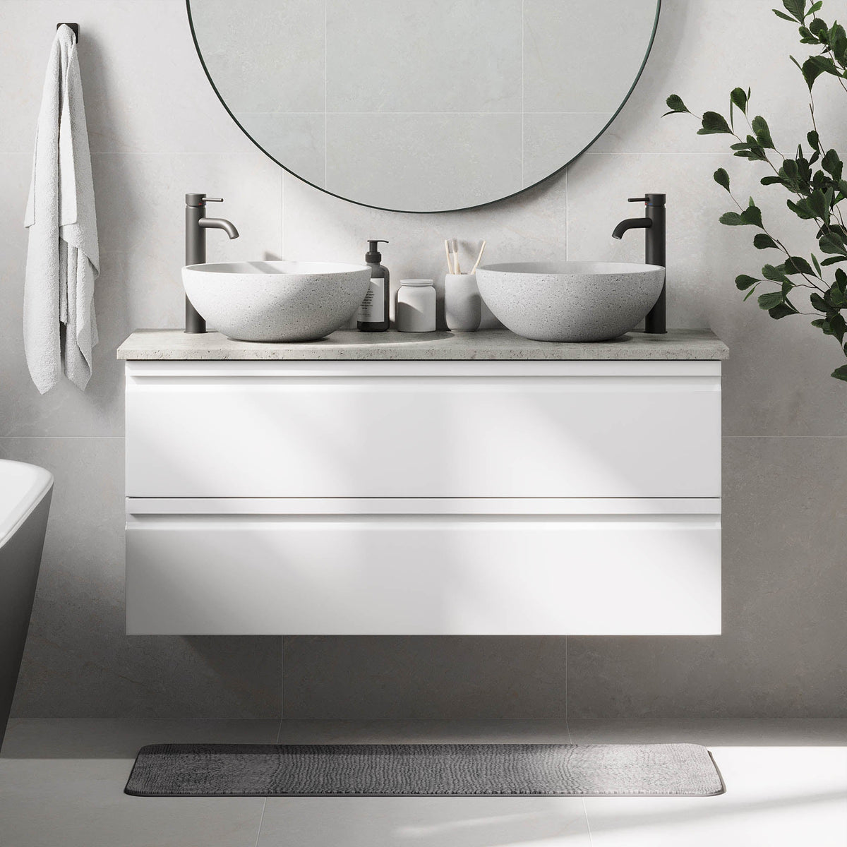 Bardufoss, Furniture Set - Code, White Mat - 120 cm - MASTERSTORE - 8595677191059 - Furniture Set - Code - 74 - 120 - 14 - 01 - 42 - 8595677191059