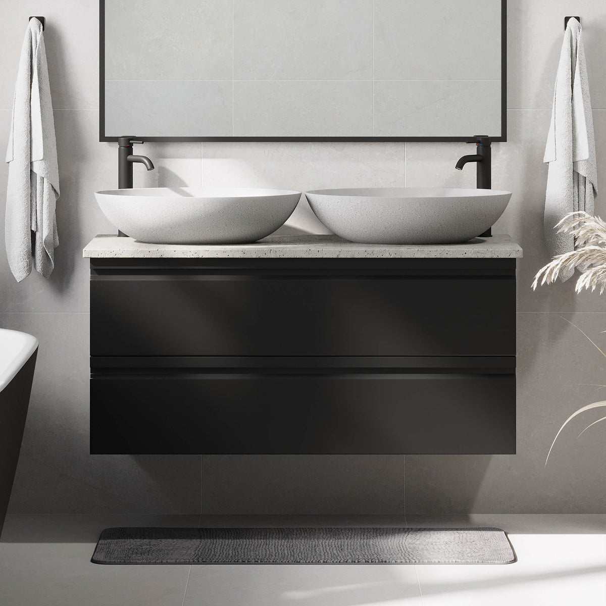 Odda, Furniture Set - Code, Black Mat - 120 cm - MASTERSTORE - 8595677191271 - Furniture Set - Code - 74 - 120 - 16 - 02 - 40 - 8595677191271