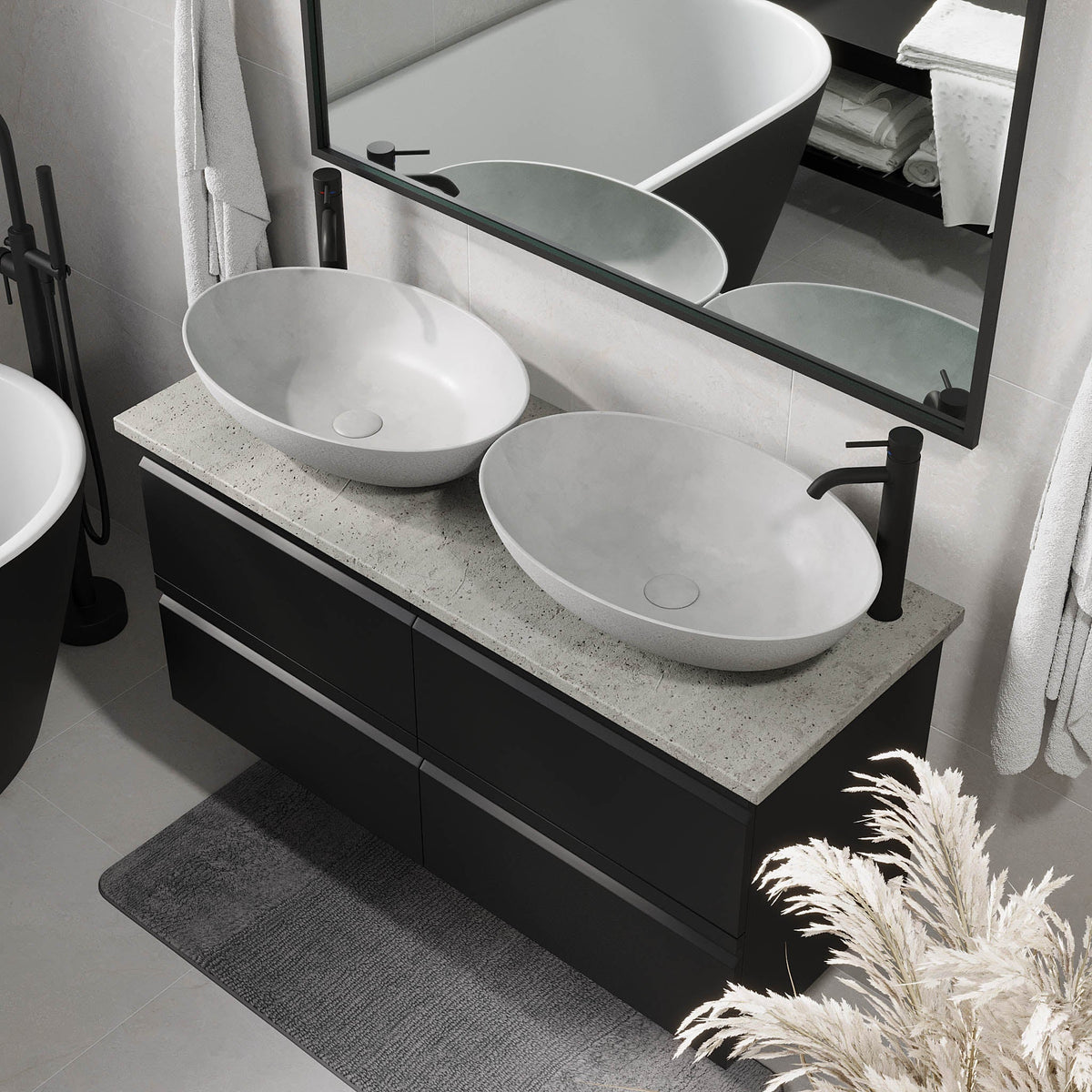Odda, Furniture Set - Code, Black Mat - 120 cm - MASTERSTORE - 8595677191295 - Furniture Set - Code - 74 - 120 - 16 - 02 - 42 - 8595677191295