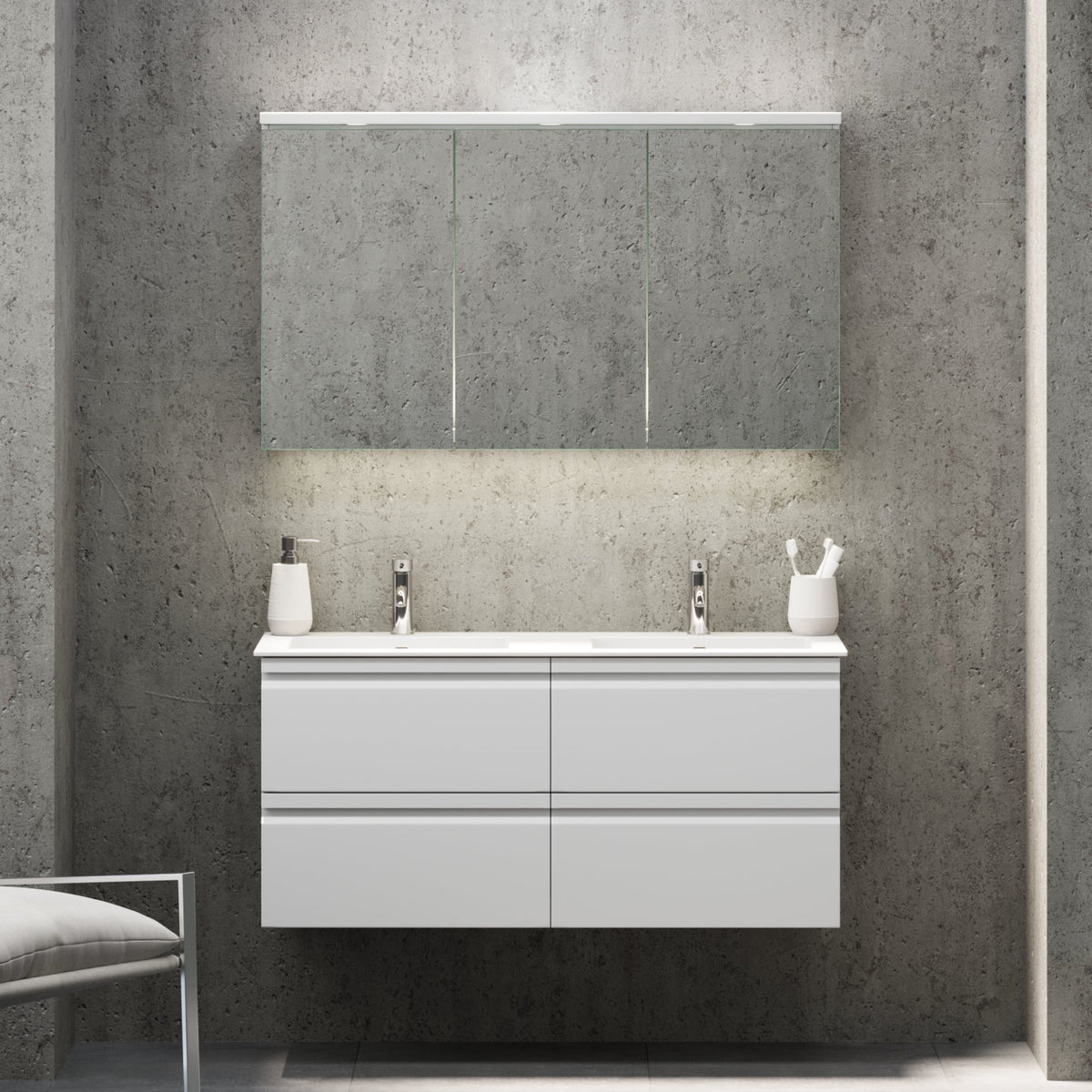 Knarrlagsund, Furniture Set - Code, White Mat - 120 cm - MASTERSTORE - 8595677171174 - Furniture Set - Code - 74 - 120 - 52 - 01 - 40 - 8595677171174