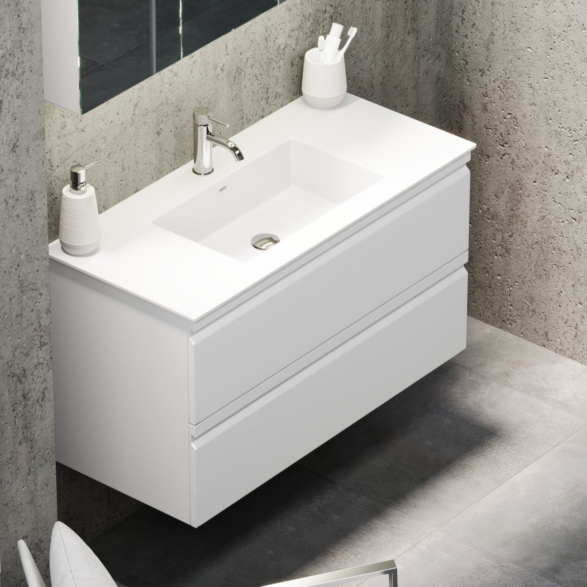 Knarrlagsund, Furniture Set - Code, White Mat - 120 cm - MASTERSTORE - 8595677171259 - Furniture Set - Code - 74 - 120 - 52 - 01 - 42 - 8595677171259