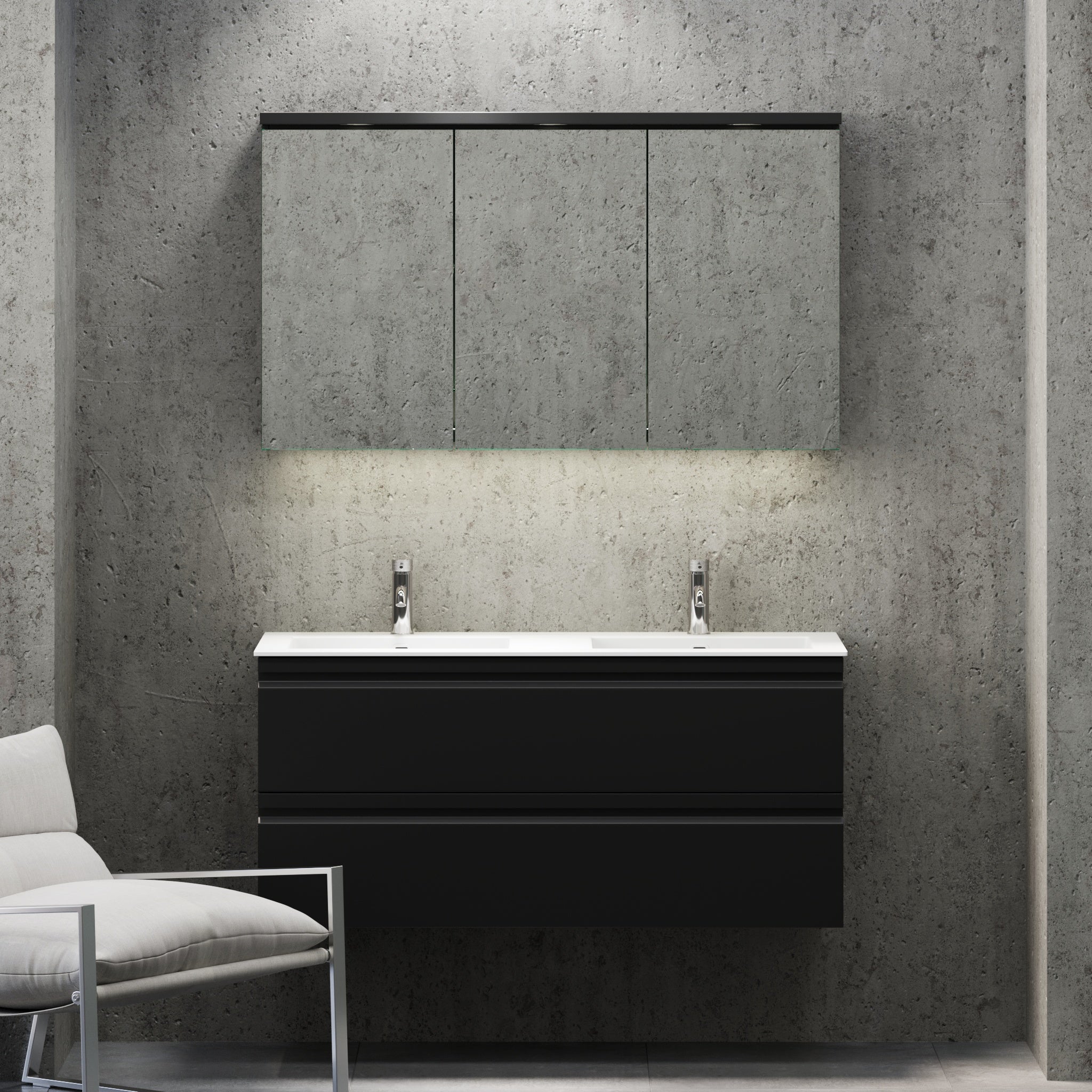 Knarrlagsund, Furniture Set - Code, Black Mat - 120 cm - MASTERSTORE - 8595677171181 - Furniture Set - Code - 74 - 120 - 52 - 02 - 40 - 8595677171181