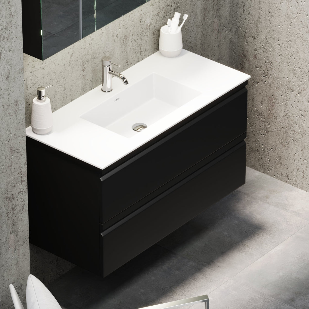 Knarrlagsund, Furniture Set - Code, Black Mat - 120 cm - MASTERSTORE - 8595677171266 - Furniture Set - Code - 74 - 120 - 52 - 02 - 42 - 8595677171266