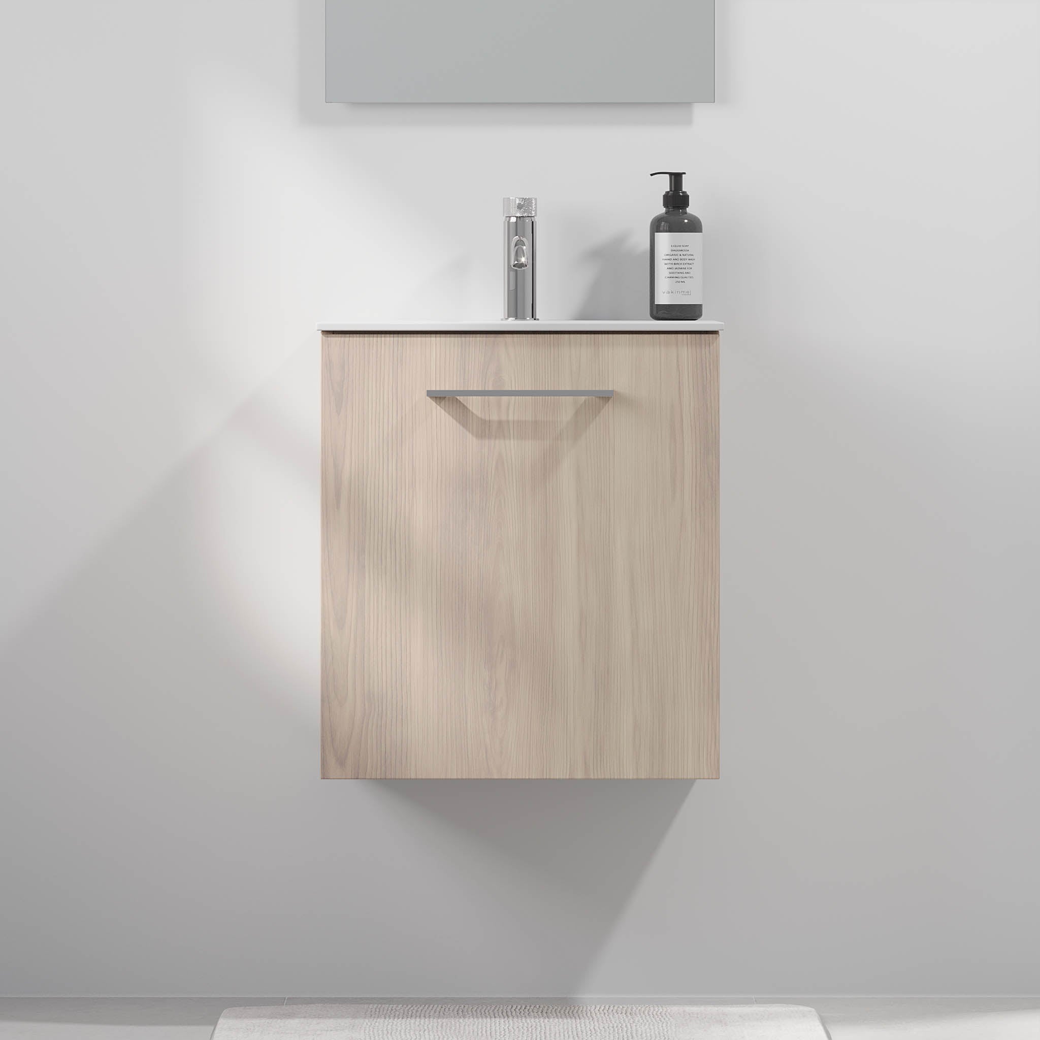 Hamar Badrumsmöbel Slimline, Ljust Trä - Tvättställsskåp - BATH DELUXE - EXCLUSIVE - 75 - 050 - 71 - 33 - 40 - BATHDELUXE SWEDEN