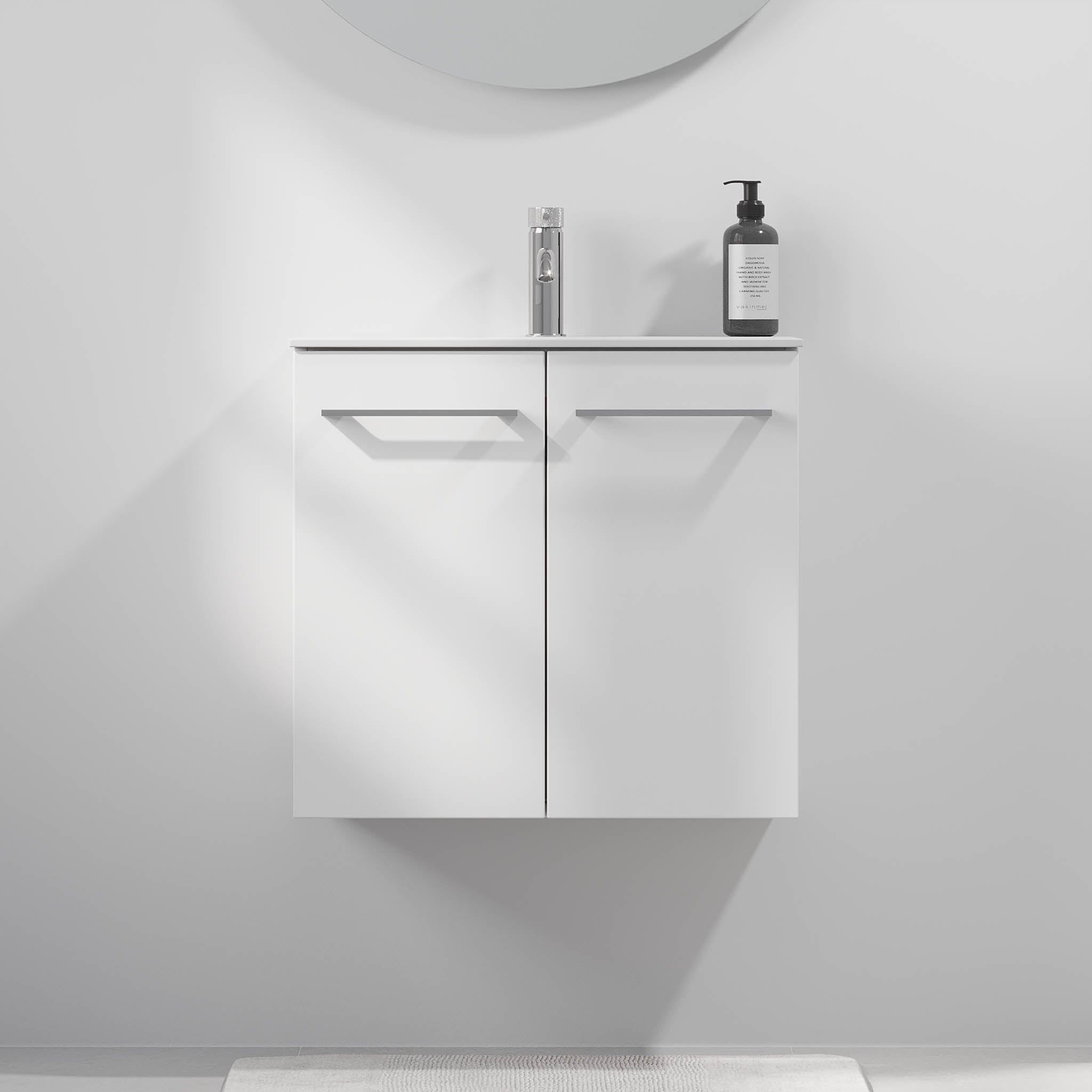 Hamar Badrumsmöbel Slimline, Matt Vit - Tvättställsskåp - BATH DELUXE - EXCLUSIVE - 75 - 060 - 71 - 01 - 40 - BATHDELUXE SWEDEN