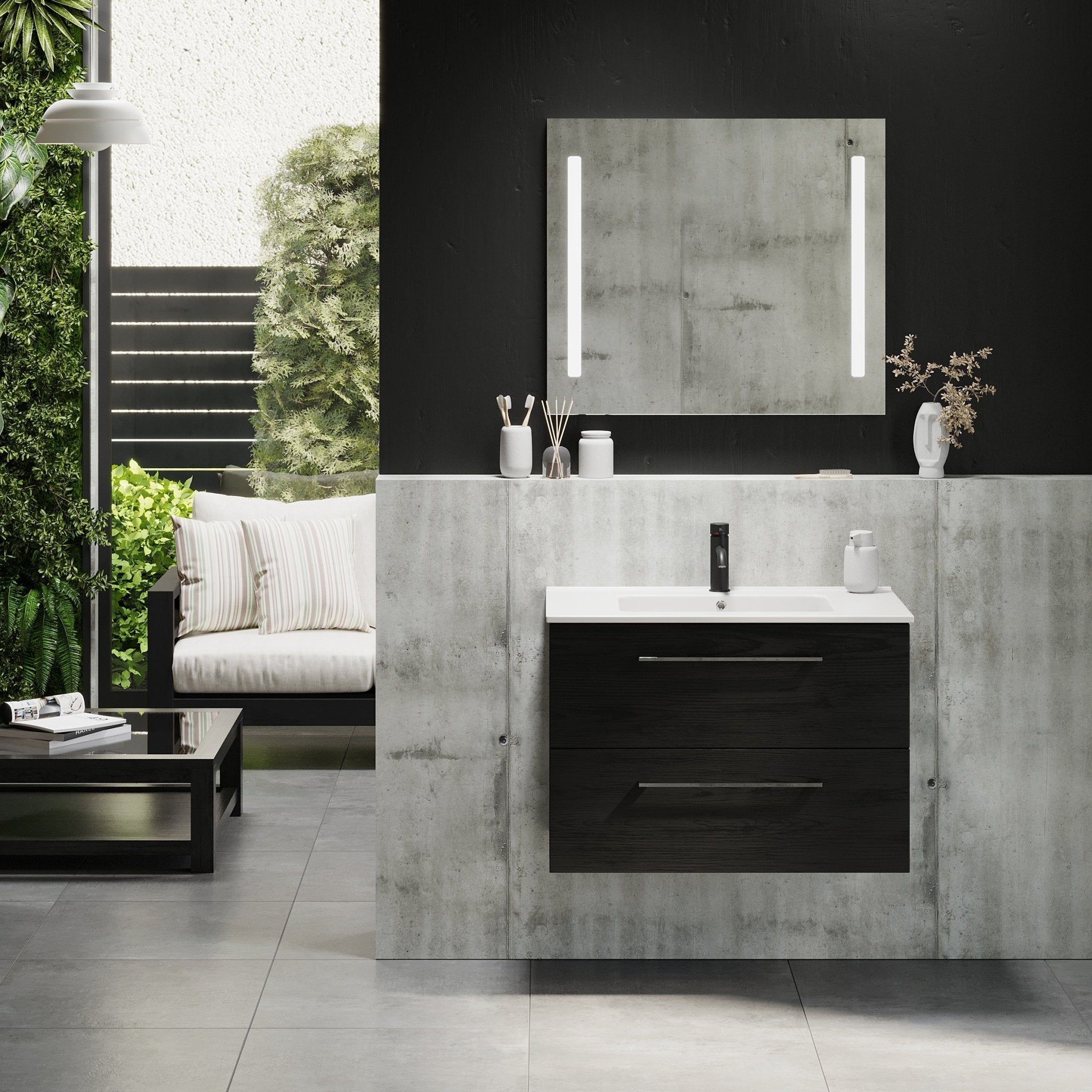 Magnor Badrumsmöbel - Tvättställsskåp - BATH DELUXE - EXCLUSIVE - 75 - 080 - 50 - 22 - 40 - BATHDELUXE SWEDEN