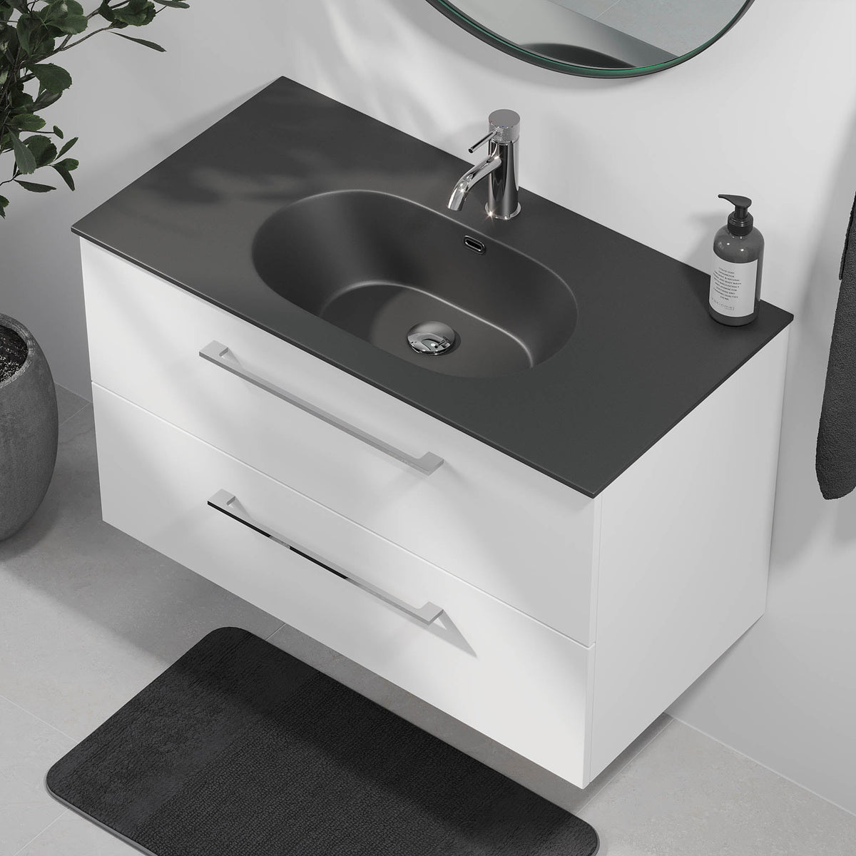 Horten, Furniture Set - Code, White Mat - 80 cm - MASTERSTORE - 8595677190991 - Furniture Set - Code - 75 - 080 - 60 - 01 - 40 - 8595677190991