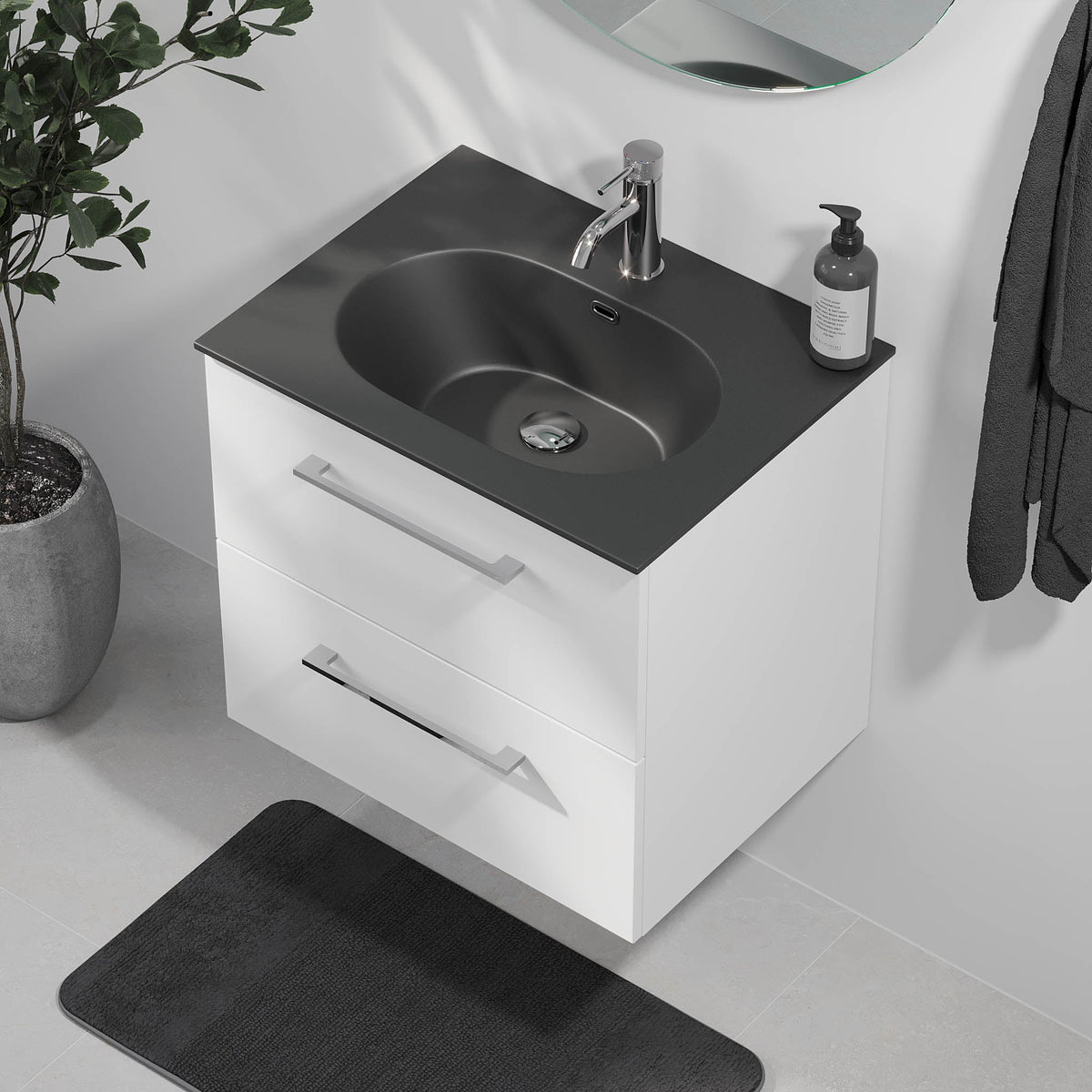 Horten, Furniture Set - Code, White Mat - 80 cm - MASTERSTORE - 8595677190991 - Furniture Set - Code - 75 - 080 - 60 - 01 - 40 - 8595677190991