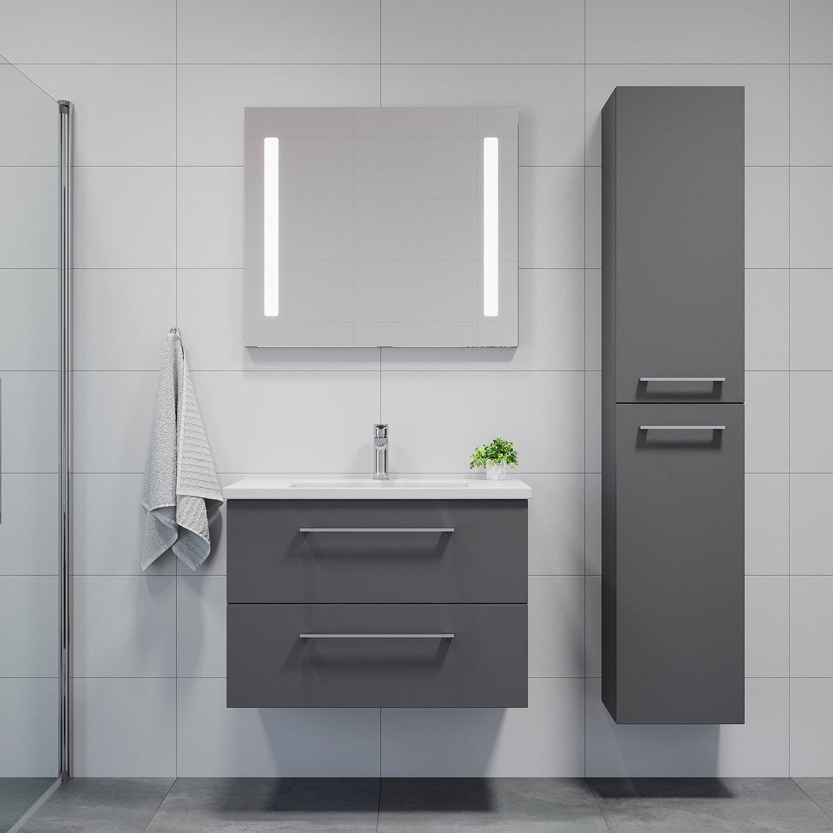 Melhus, Furniture Set - Code, Grey Anthracite - 81 cm - MASTERSTORE - 8595677171990 - Furniture Set - Code - 75 - 080 - 68 - 43 - 40 - 8595677171990