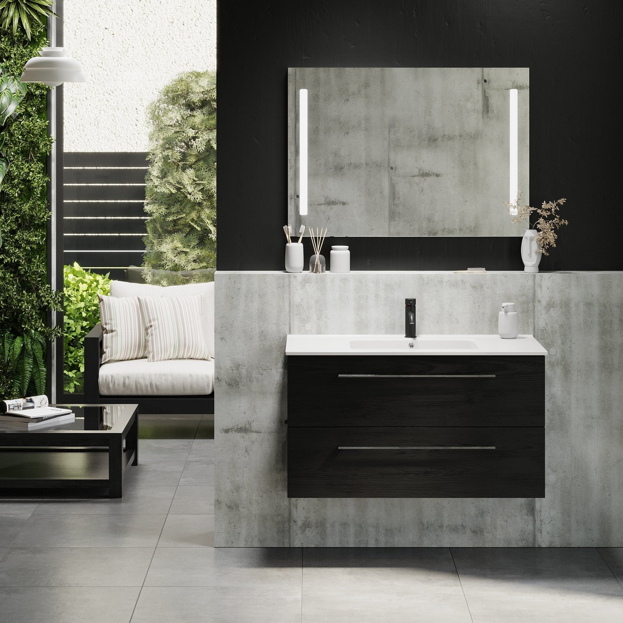 Magnor Badrumsmöbel - Tvättställsskåp - BATH DELUXE - EXCLUSIVE - 75 - 090 - 50 - 22 - 40 - BATHDELUXE SWEDEN