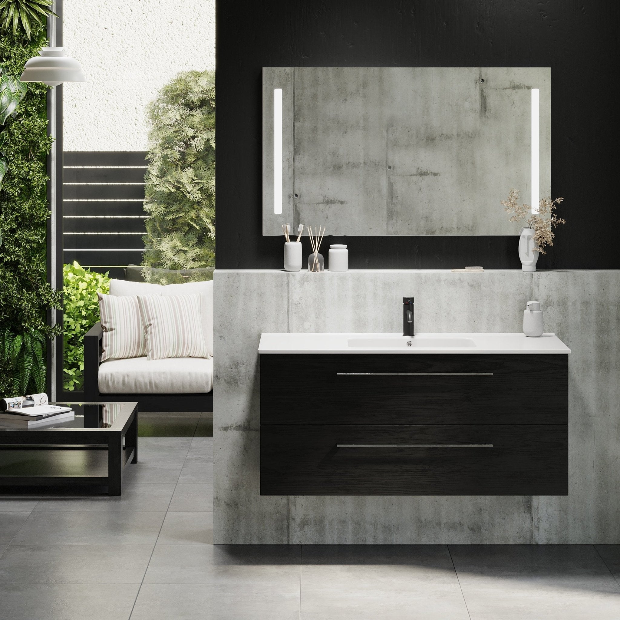 Magnor Badrumsmöbel - Tvättställsskåp - BATH DELUXE - EXCLUSIVE - 75 - 120 - 50 - 22 - 40 - BATHDELUXE SWEDEN